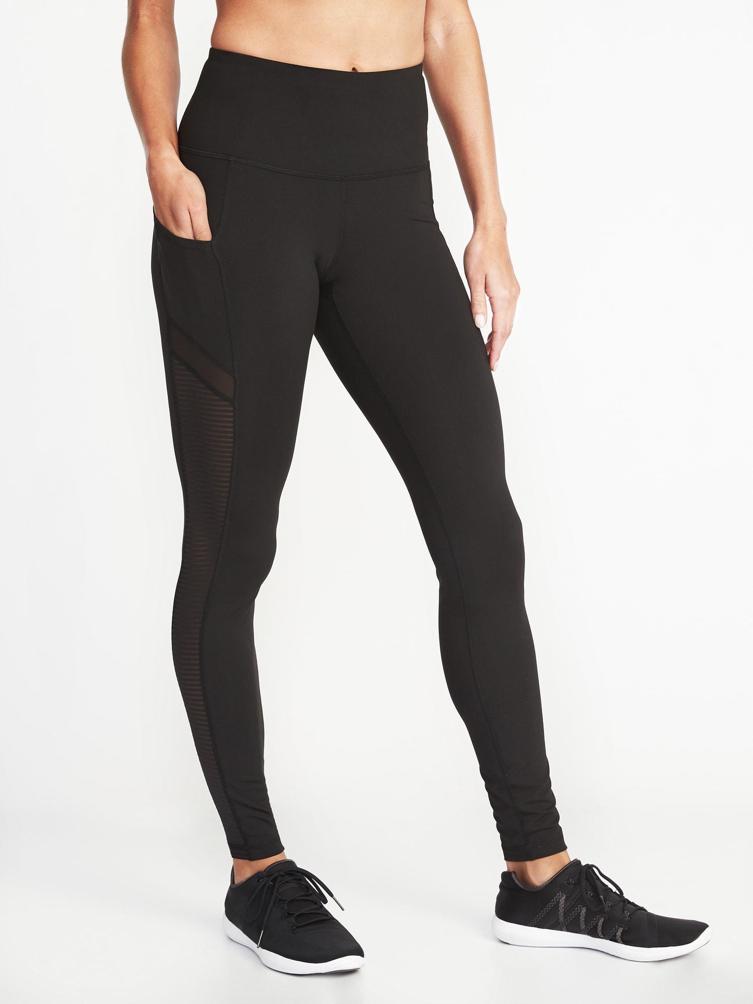High rise side pocket compression leggings Clearance