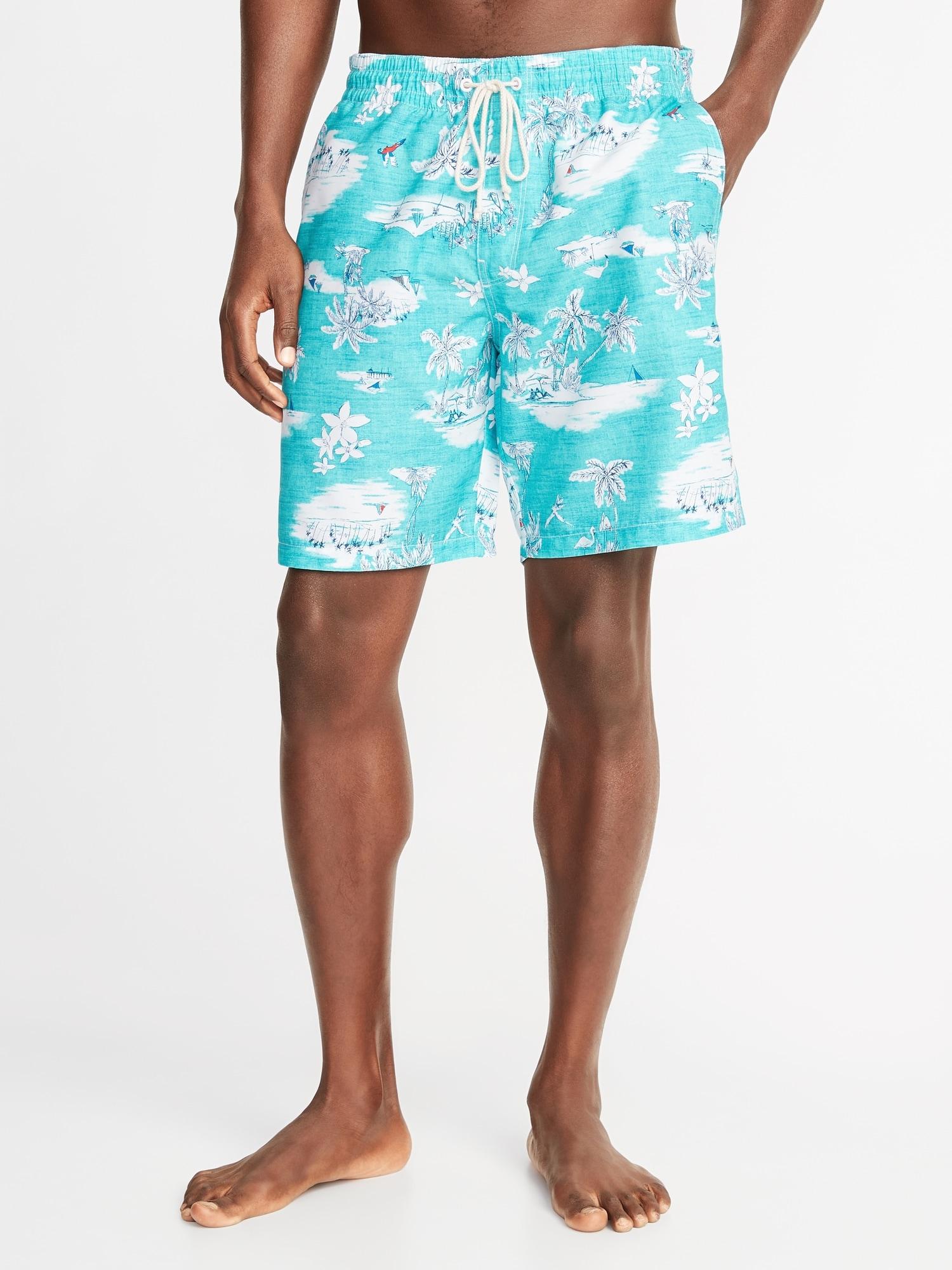 men's 8 inch swim trunks