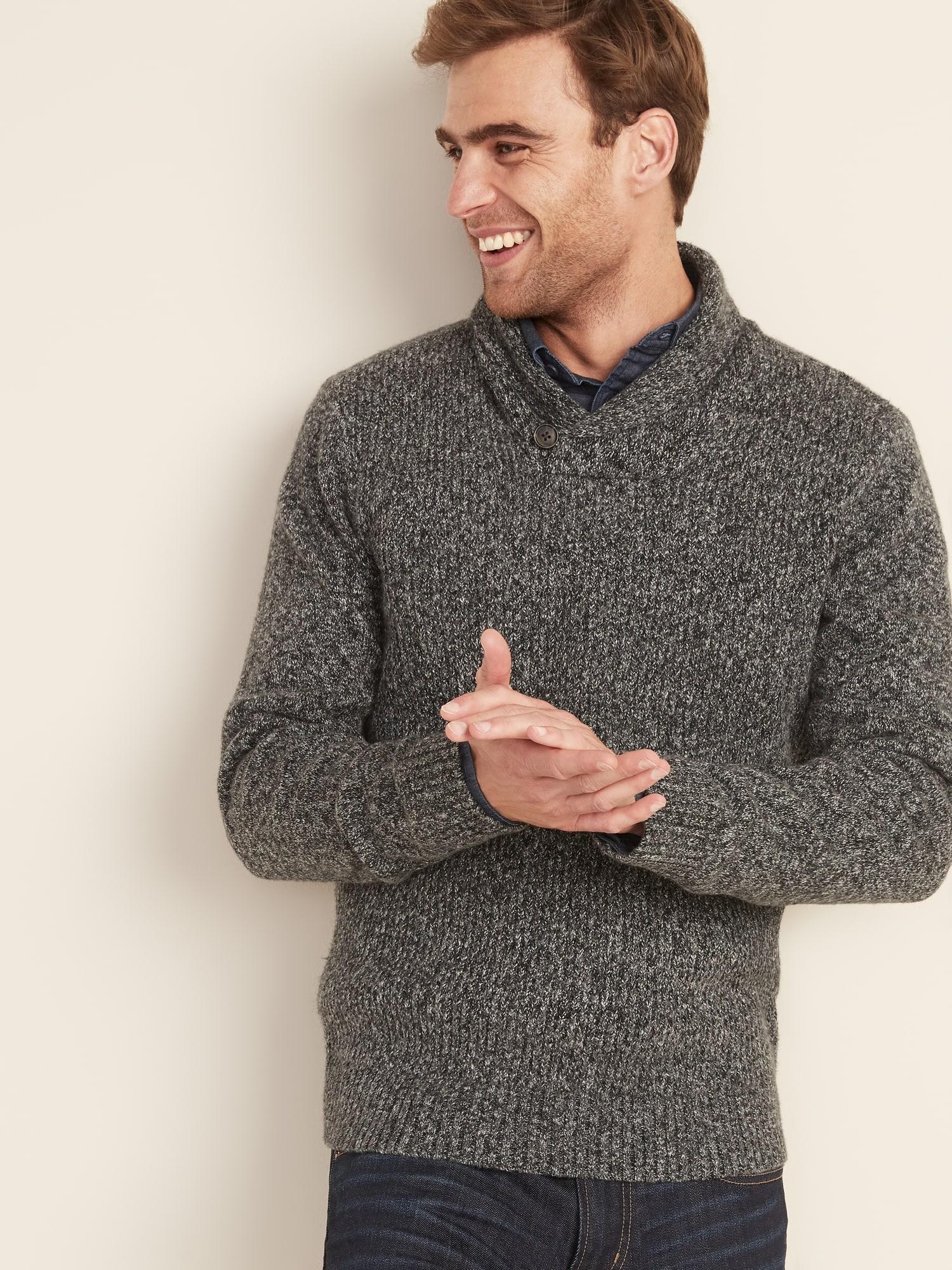 old navy shawl collar sweater