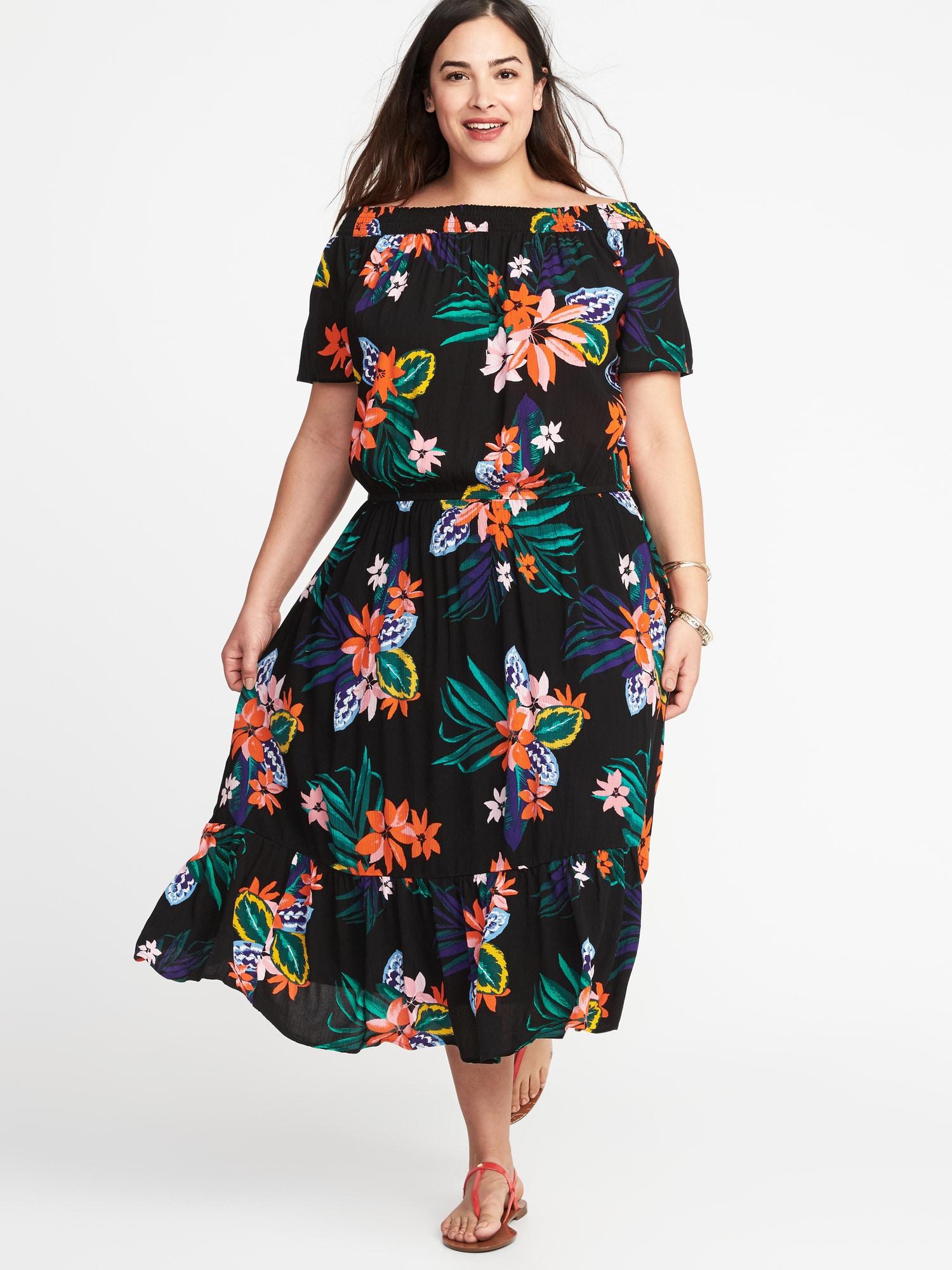 old navy black midi dress