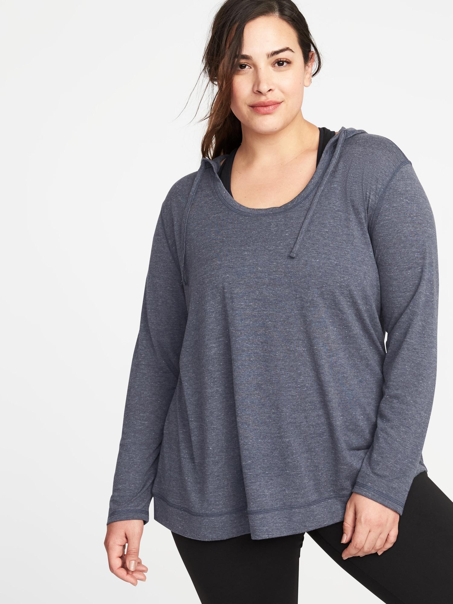 plus size lightweight hoodie