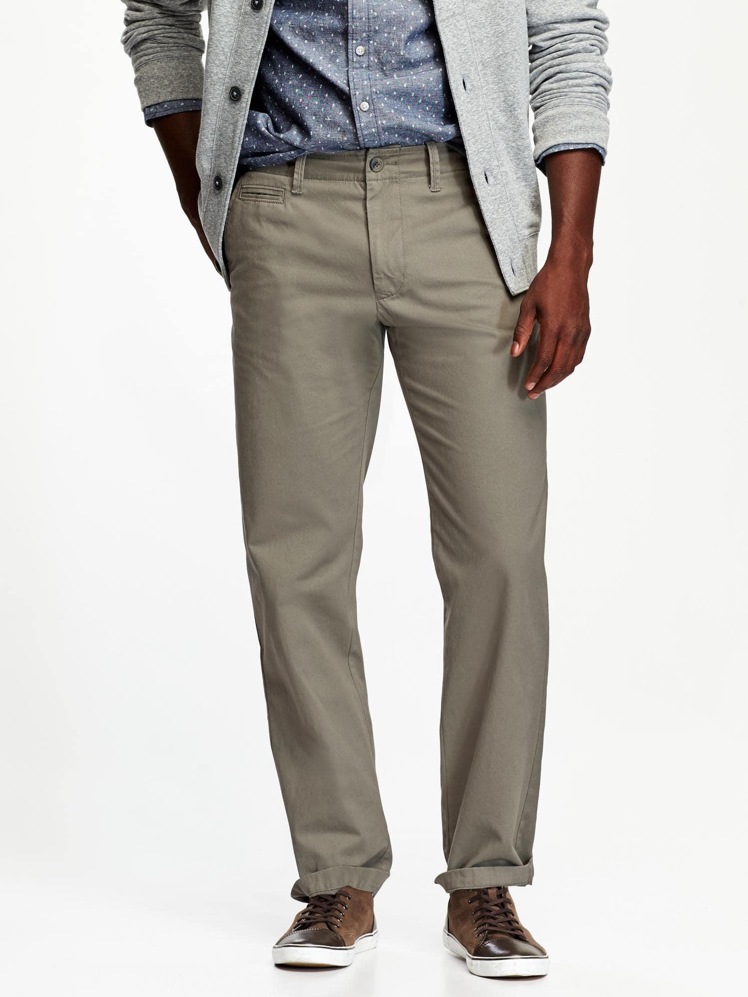gap lived in straight khaki