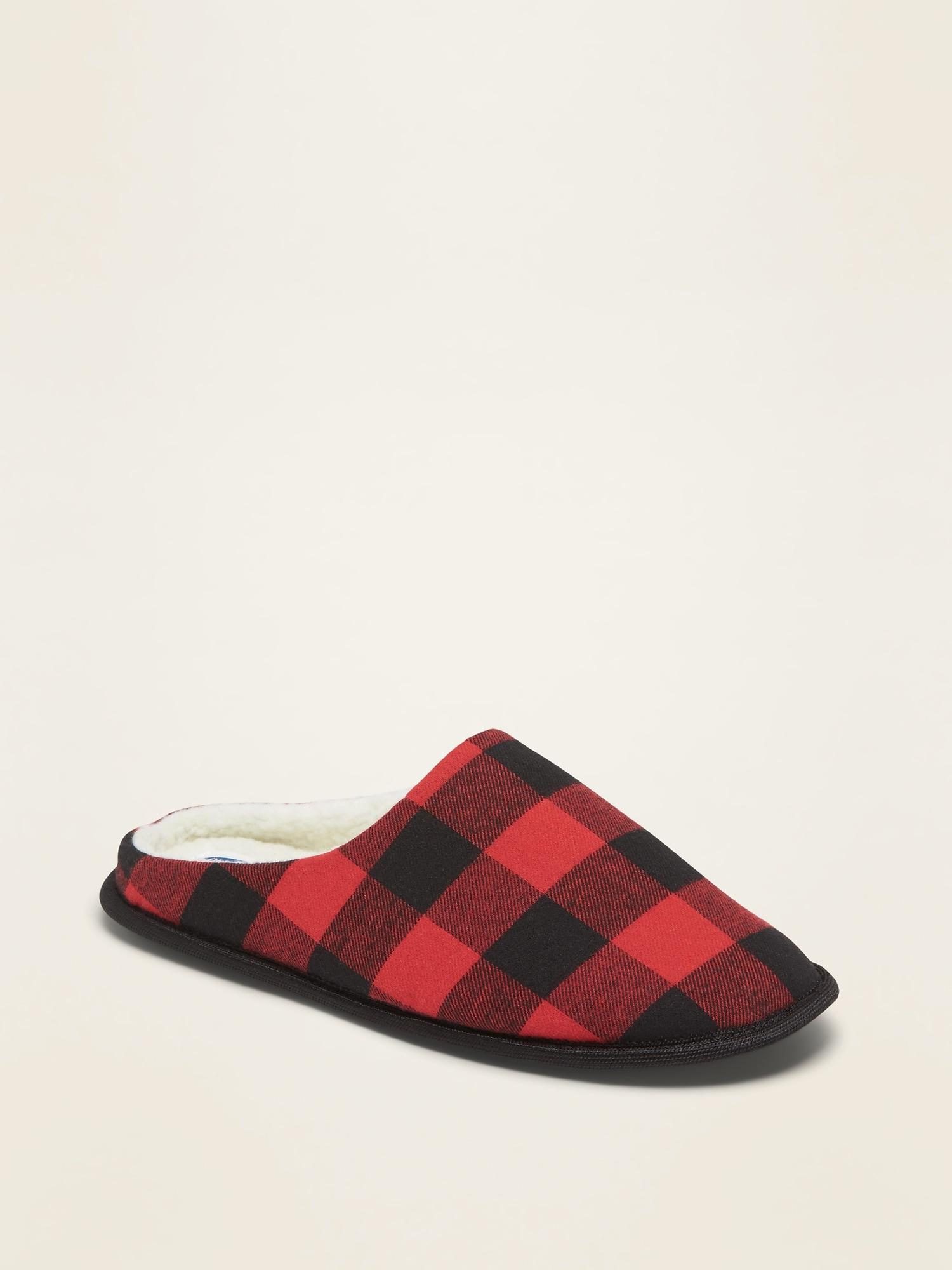 red flannel slippers