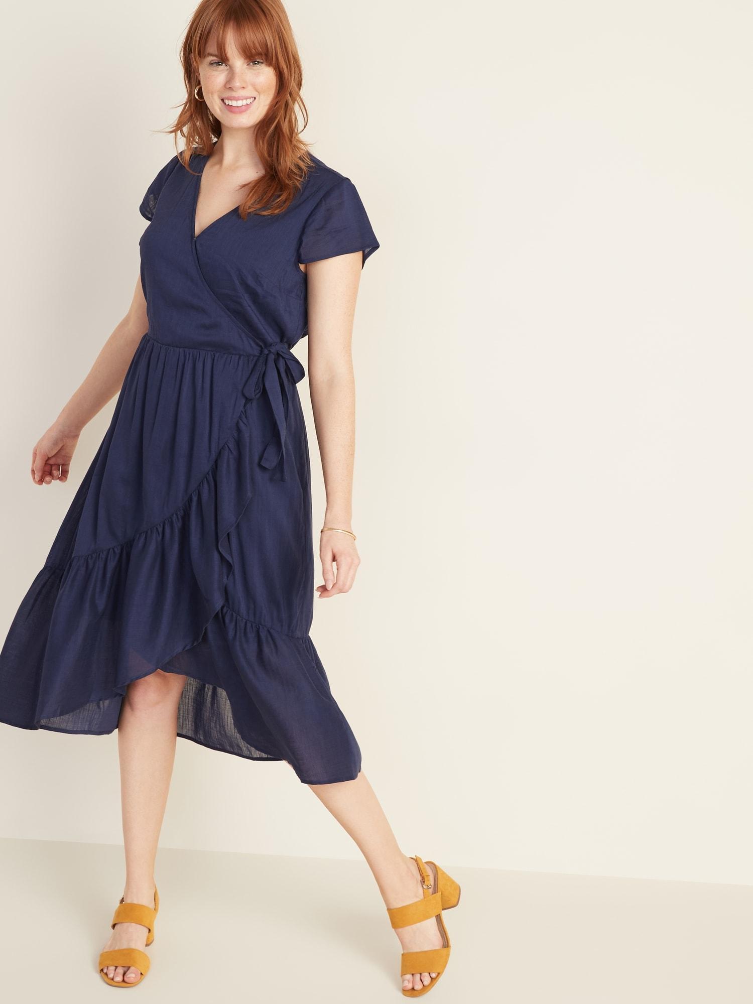 old navy faux wrap dress