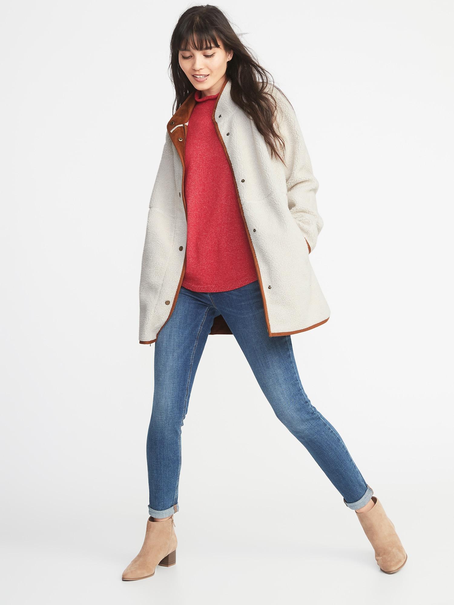 old navy suede jacket