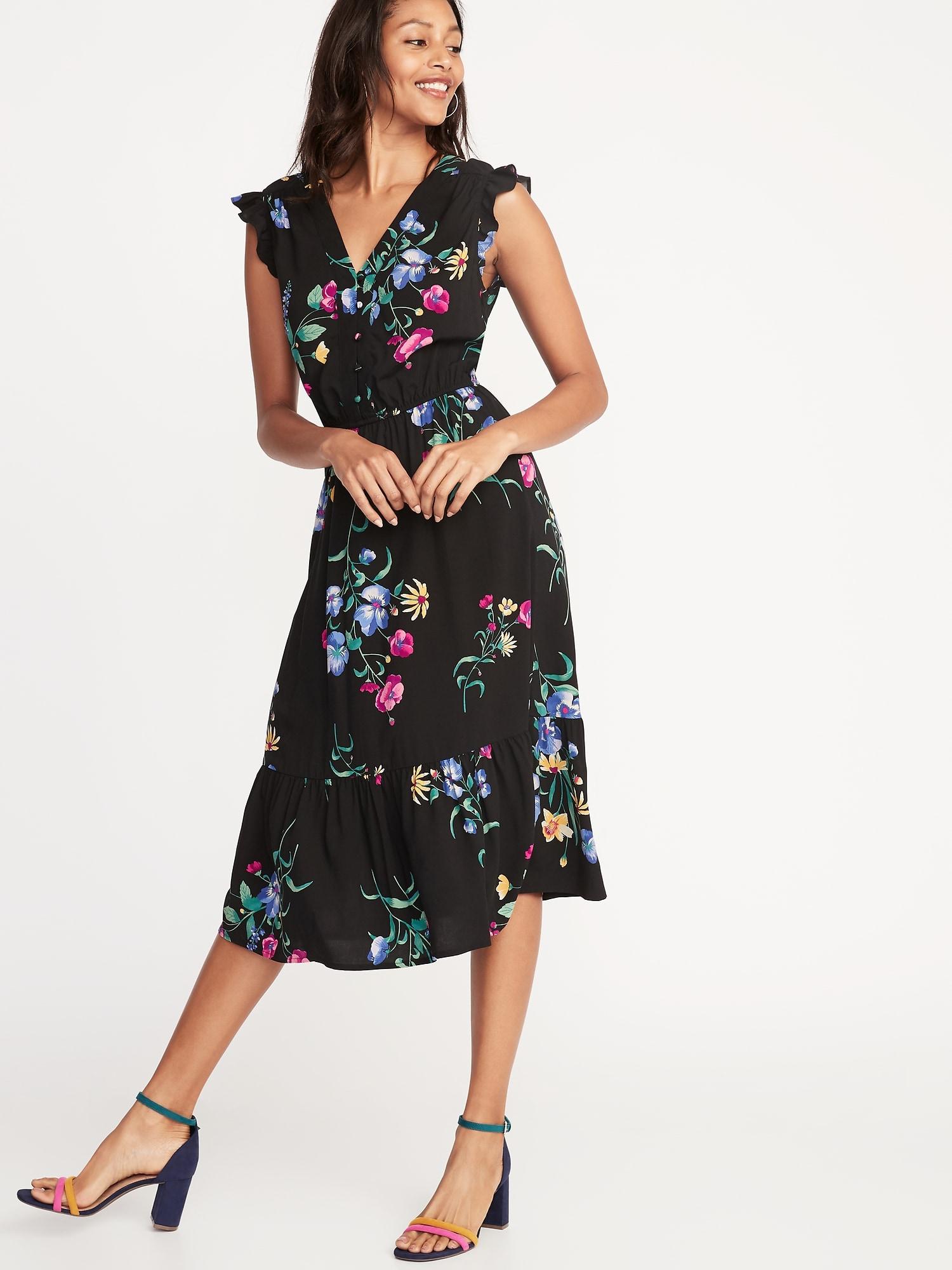 old navy flutter sleeve dress