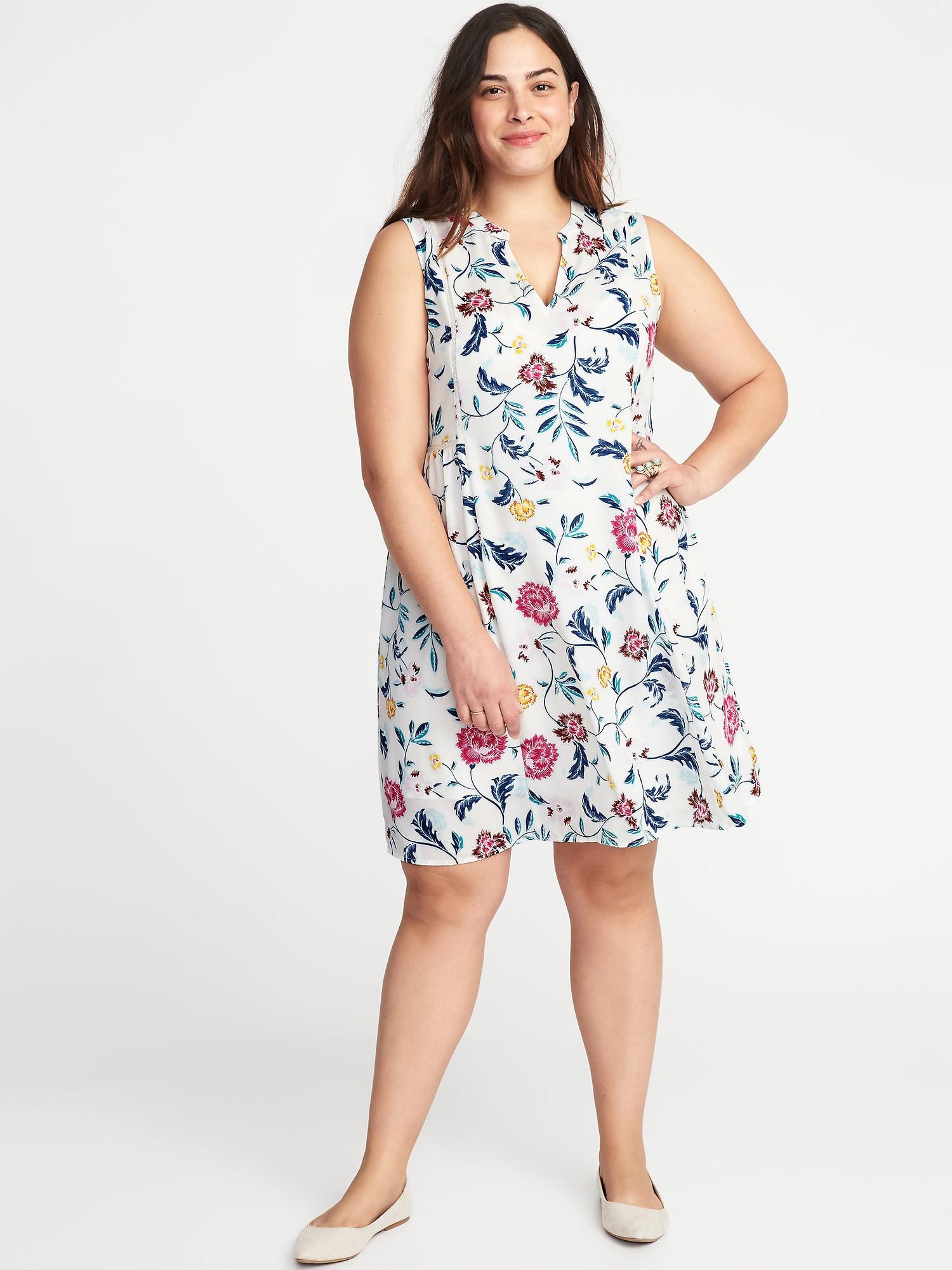 old navy plus size white dress