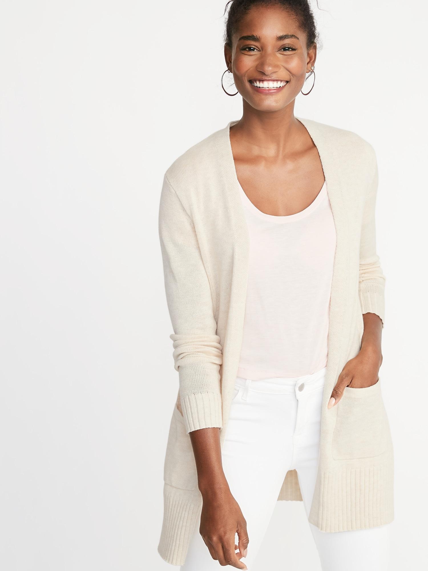 old navy cream cardigan