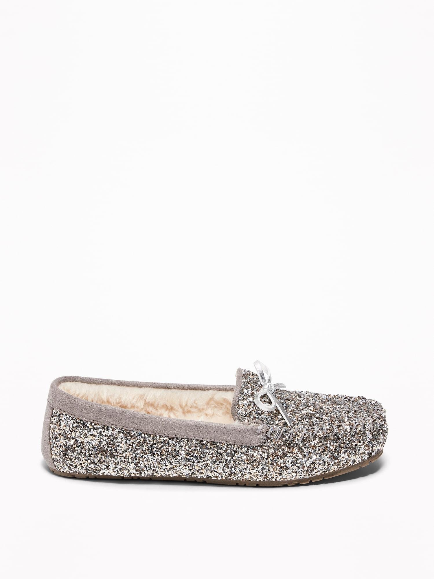 old navy sequin slippers