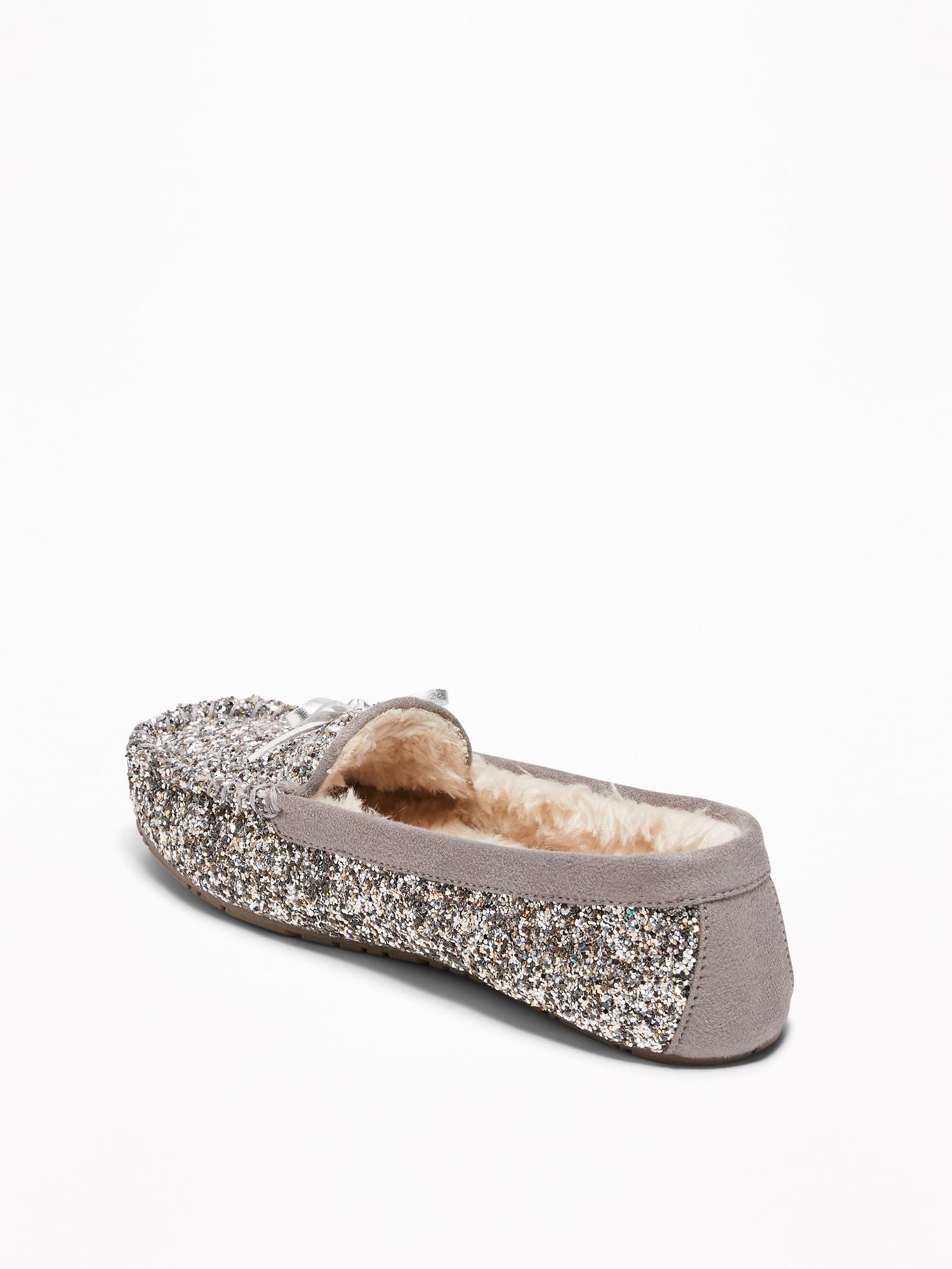Old Navy Glitter Sherpa-lined Moccasin 