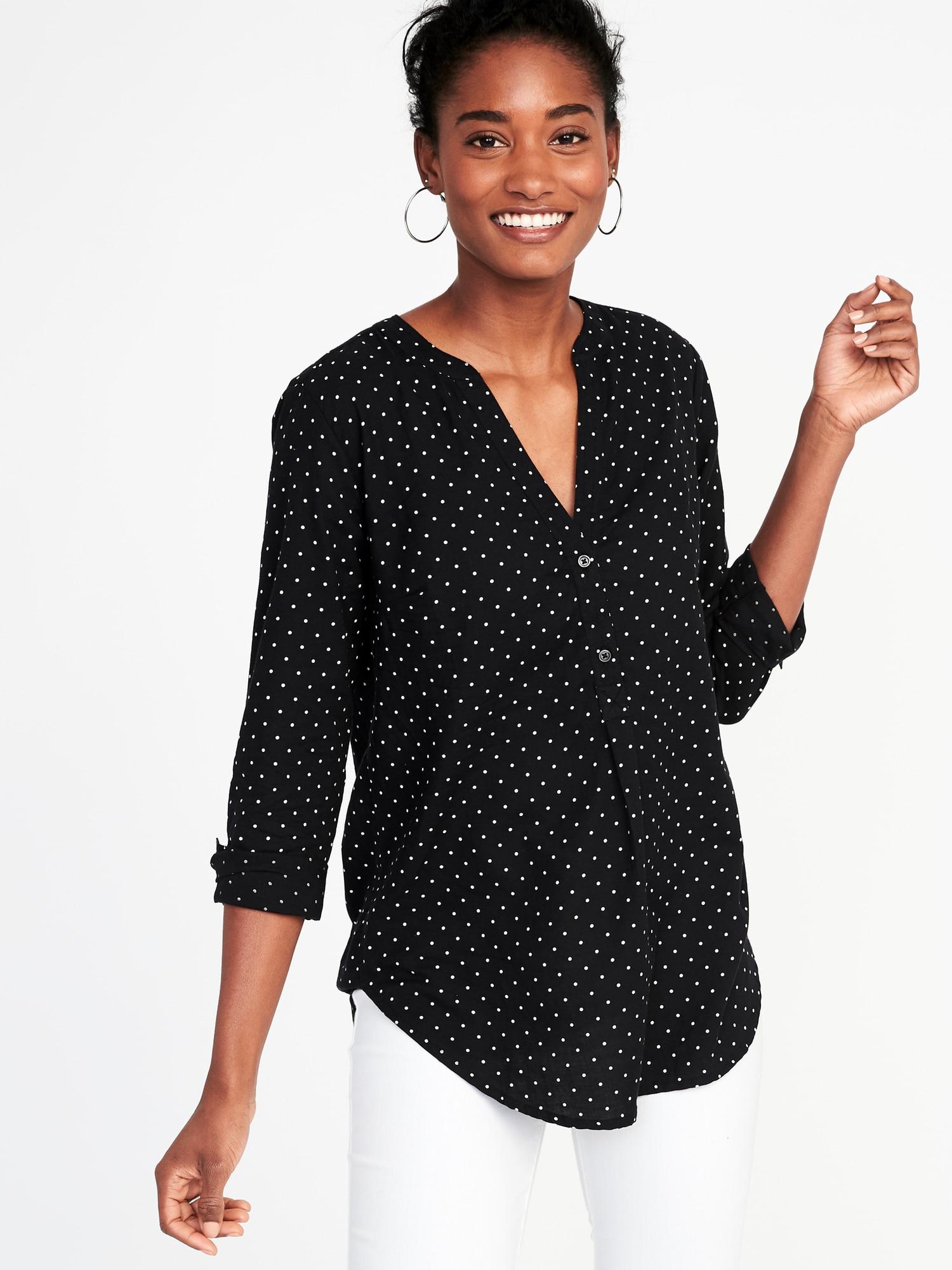 old navy polka dot shirt