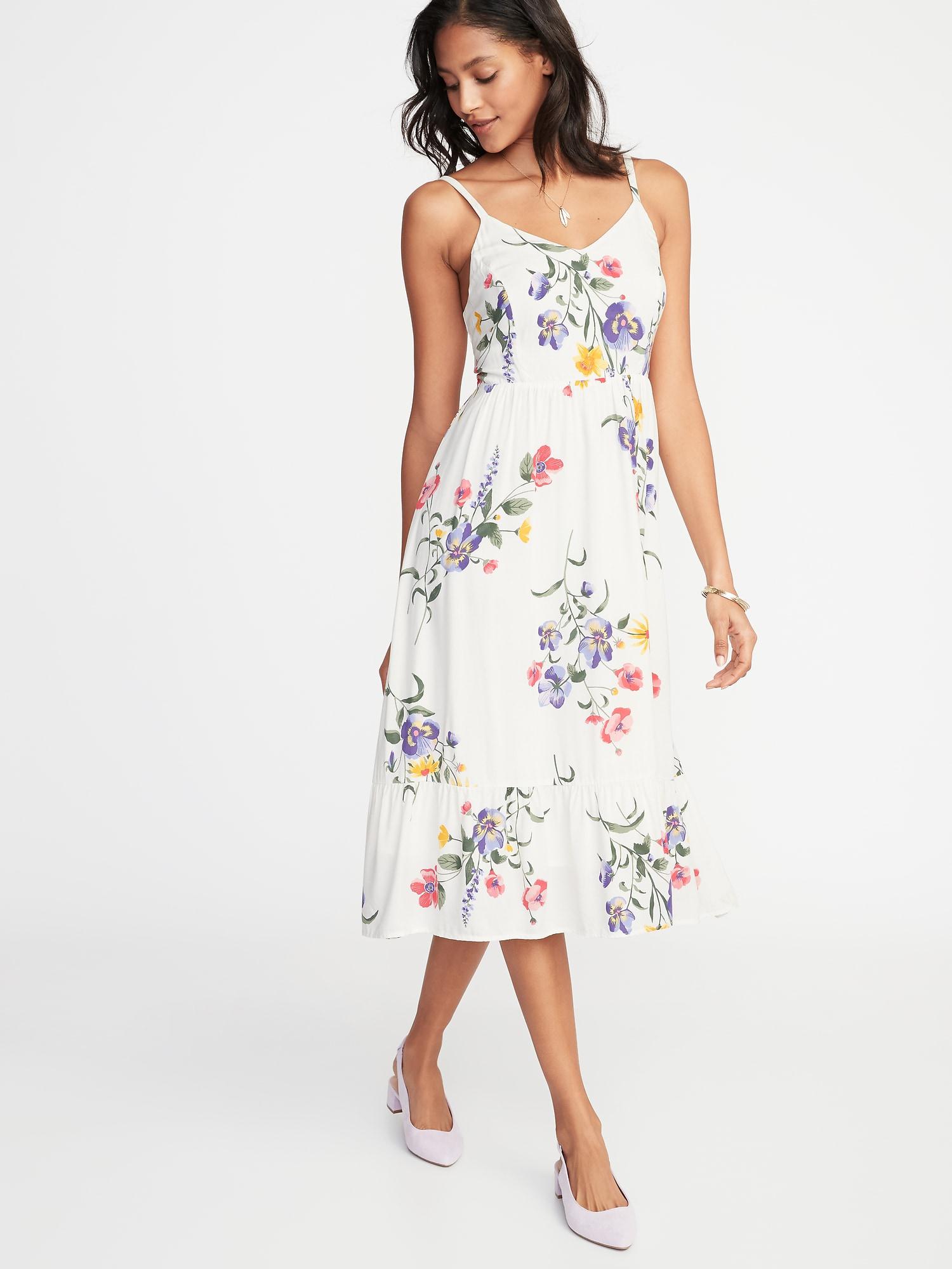 old navy white floral dress