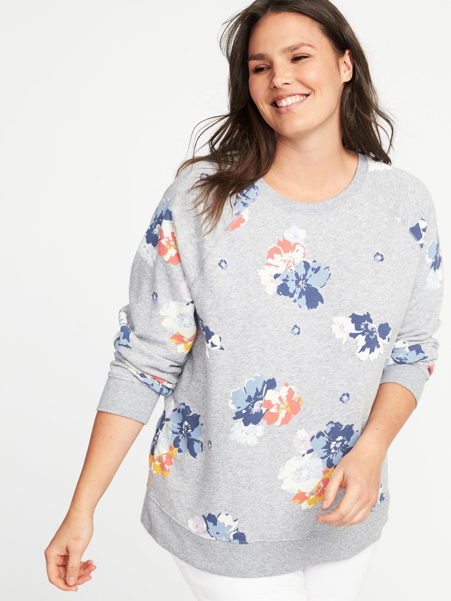 old navy floral sweatshirts