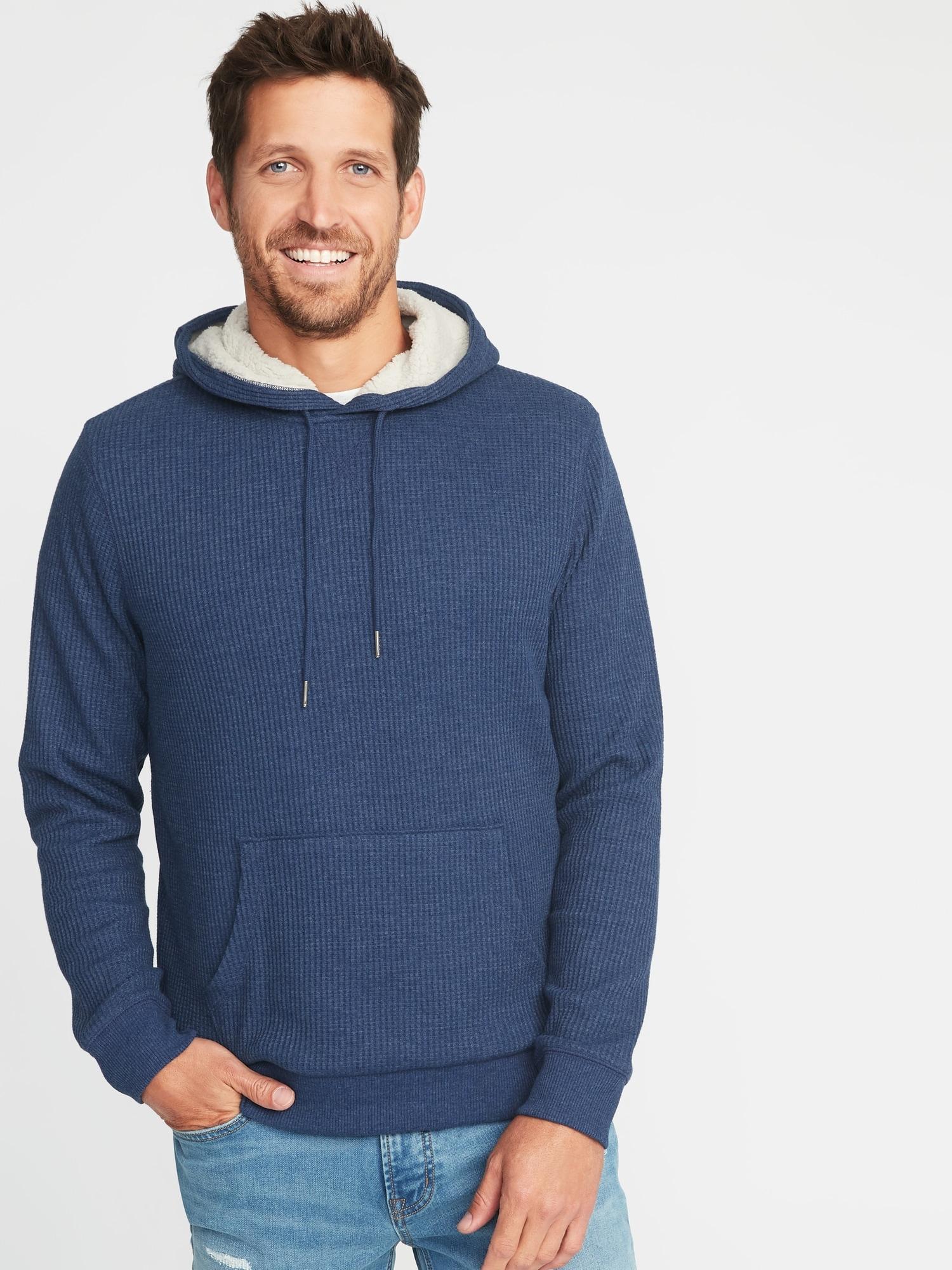 sherpa lined pullover