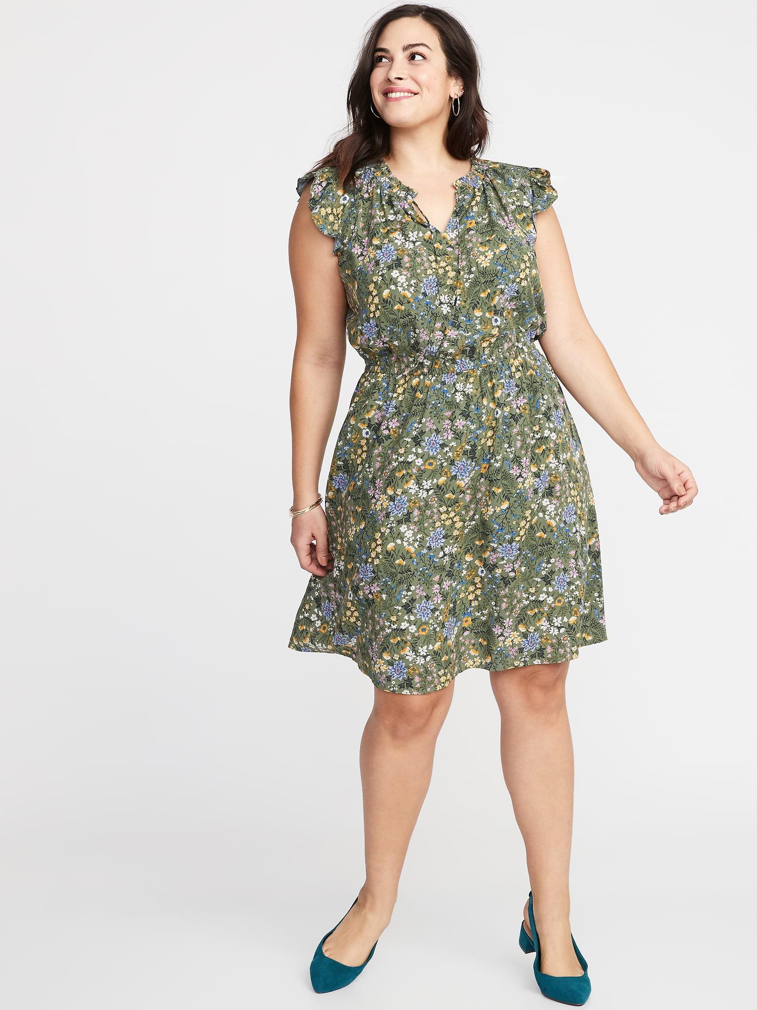 old navy olive green dress