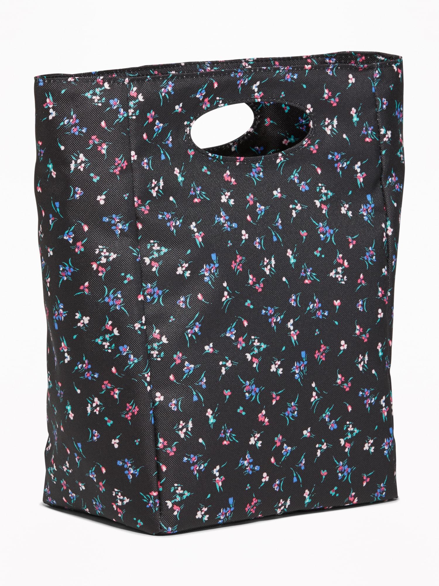 old navy graphic canvas lunch tote
