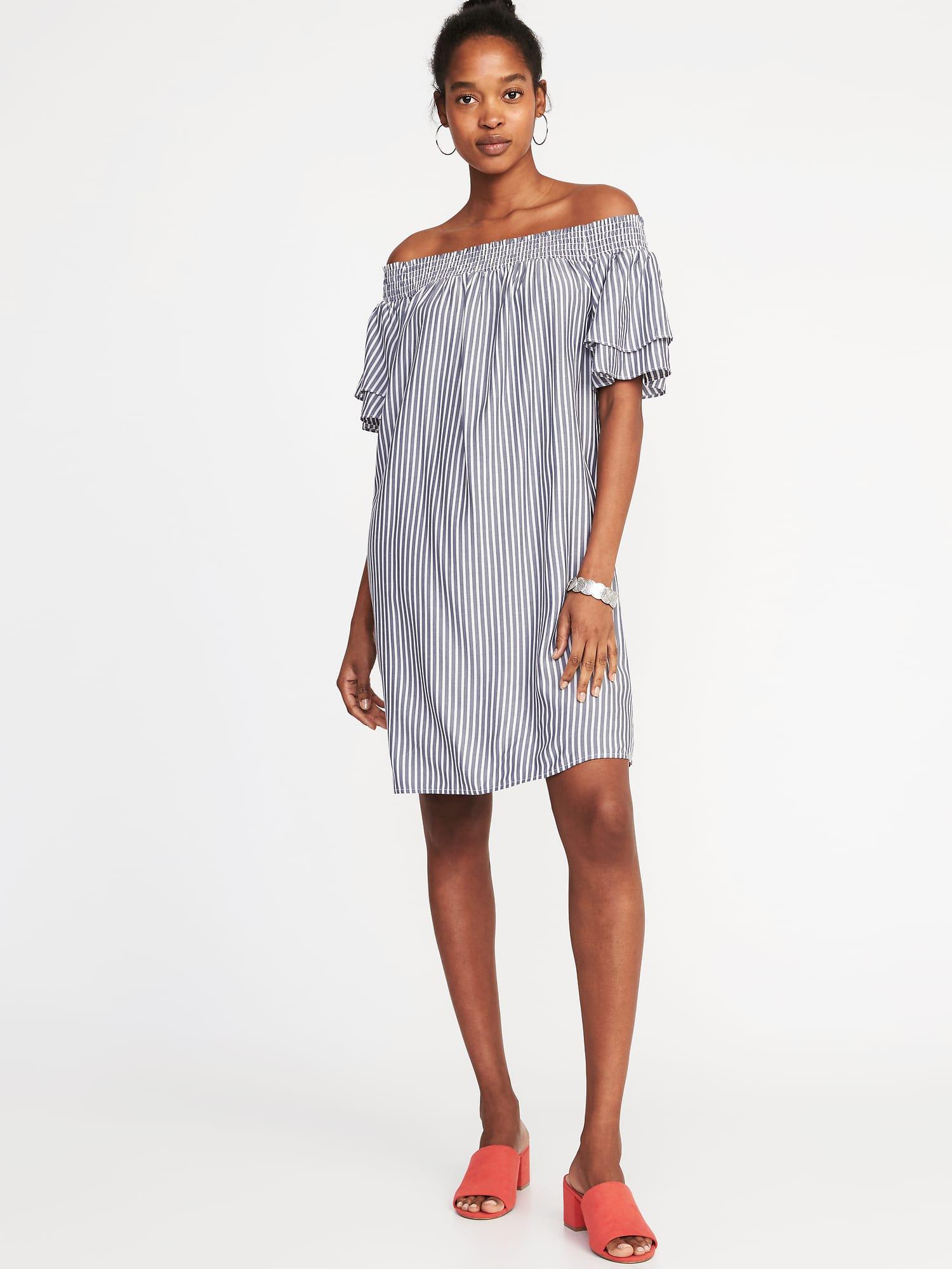 old navy blue striped dress