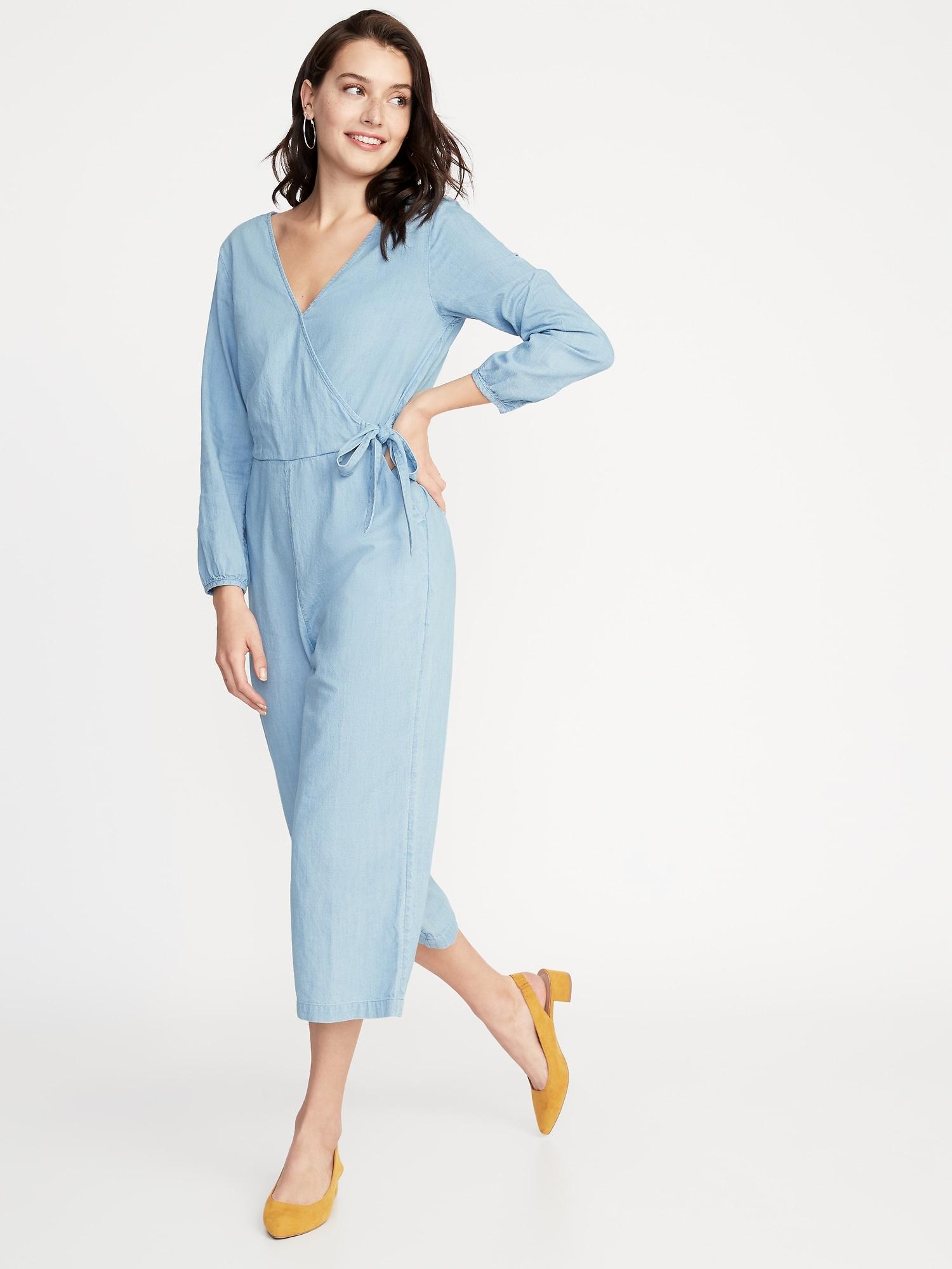 old navy chambray jumpsuit