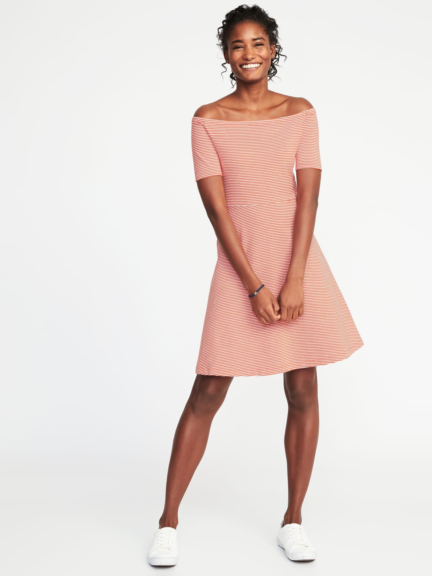 old navy orange dress