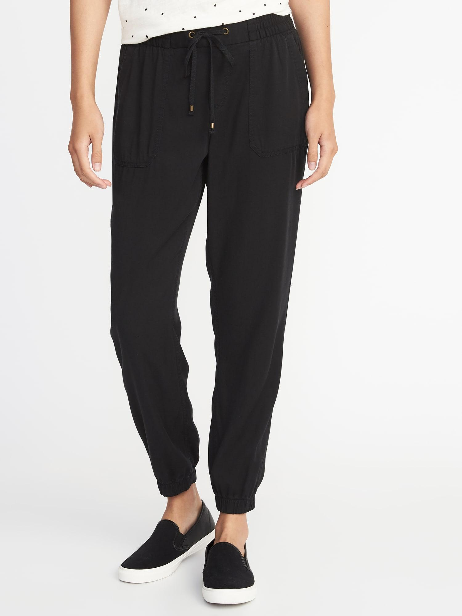 old navy twill joggers