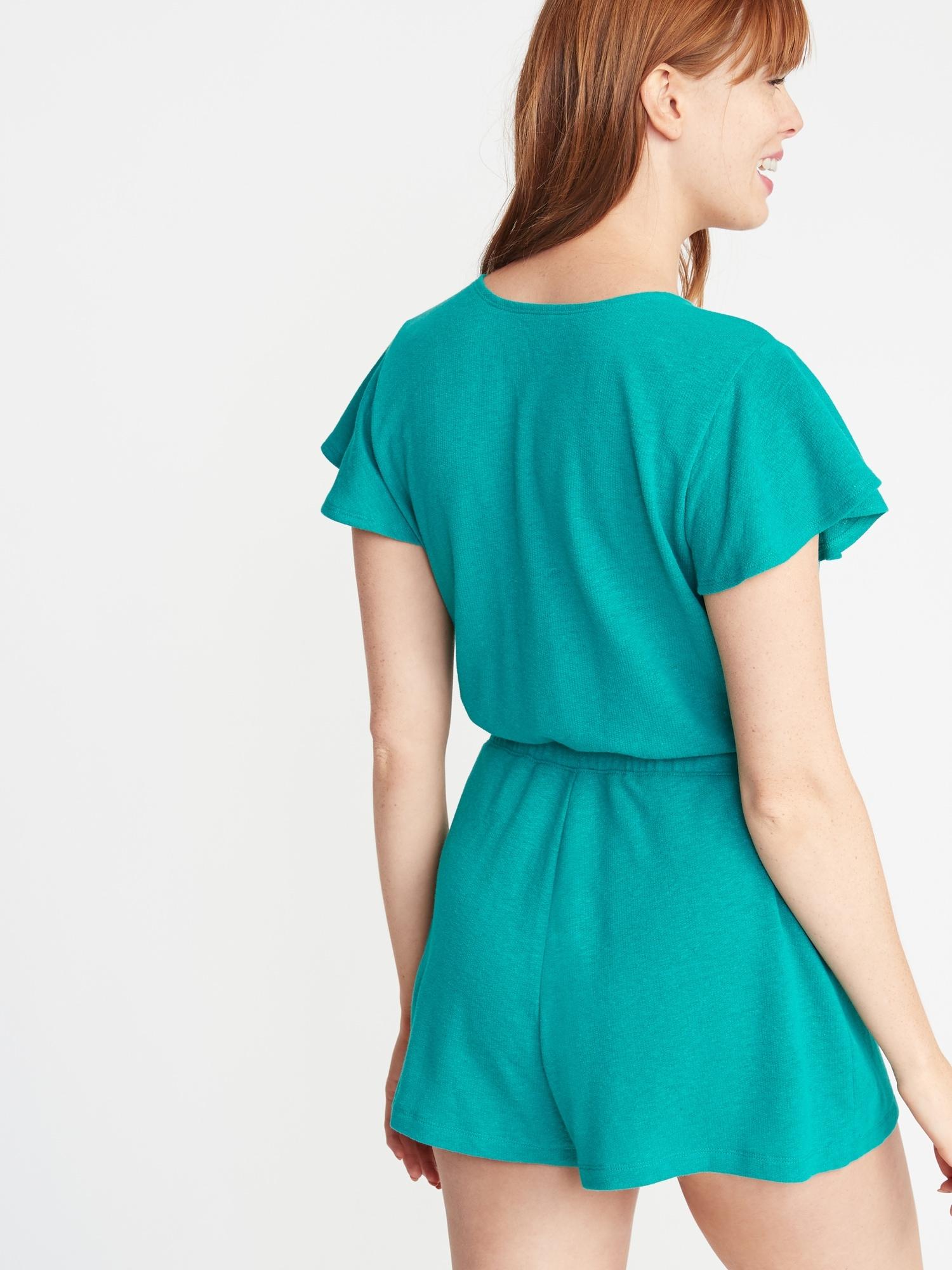 old navy terry romper