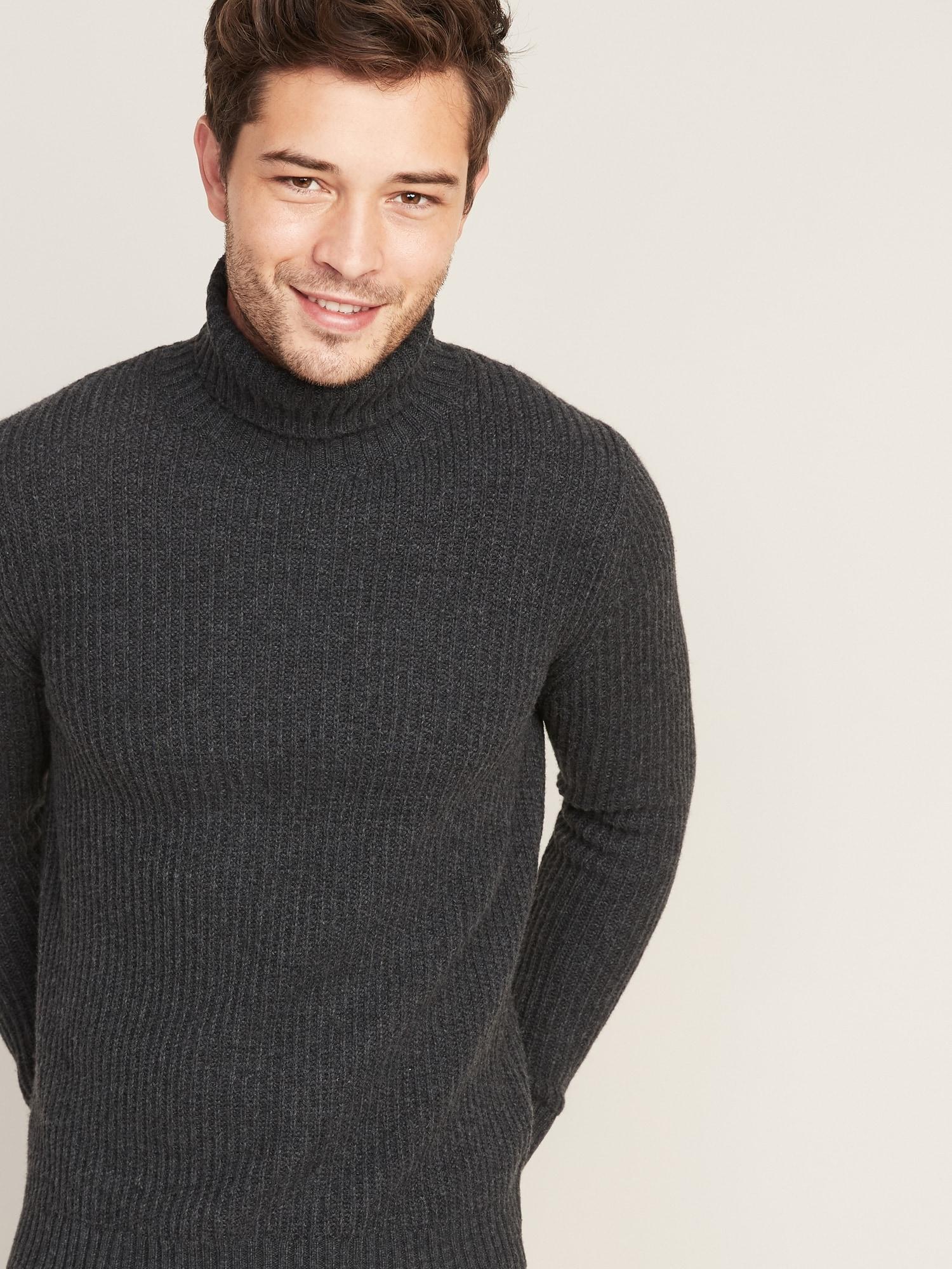 mens navy turtleneck sweater