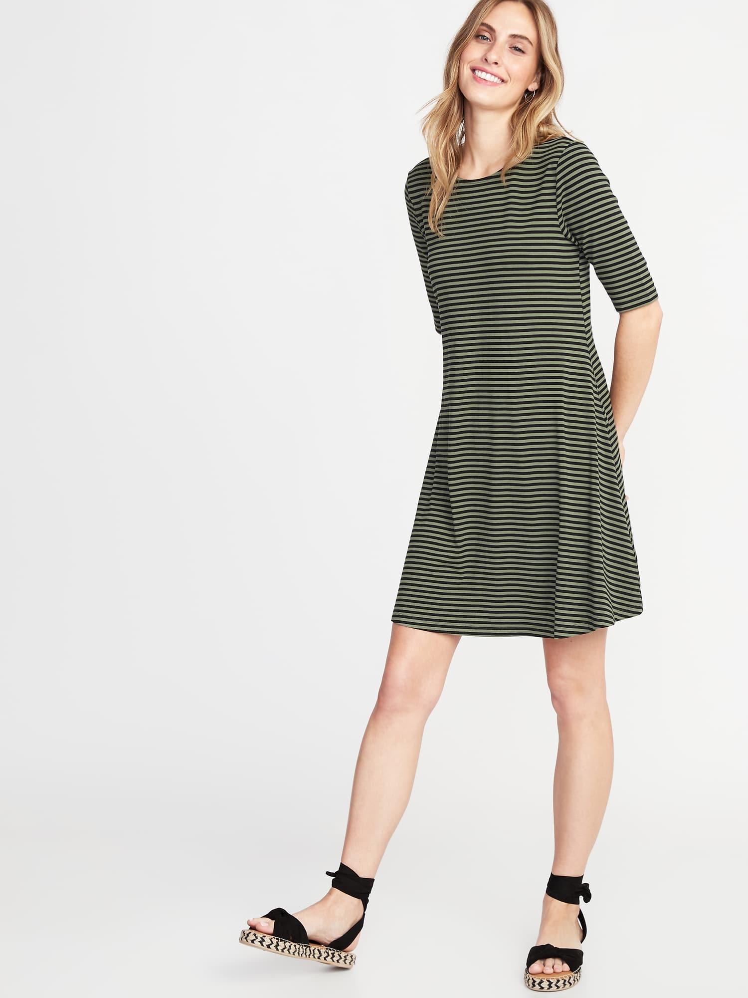 old navy long sleeve swing dress