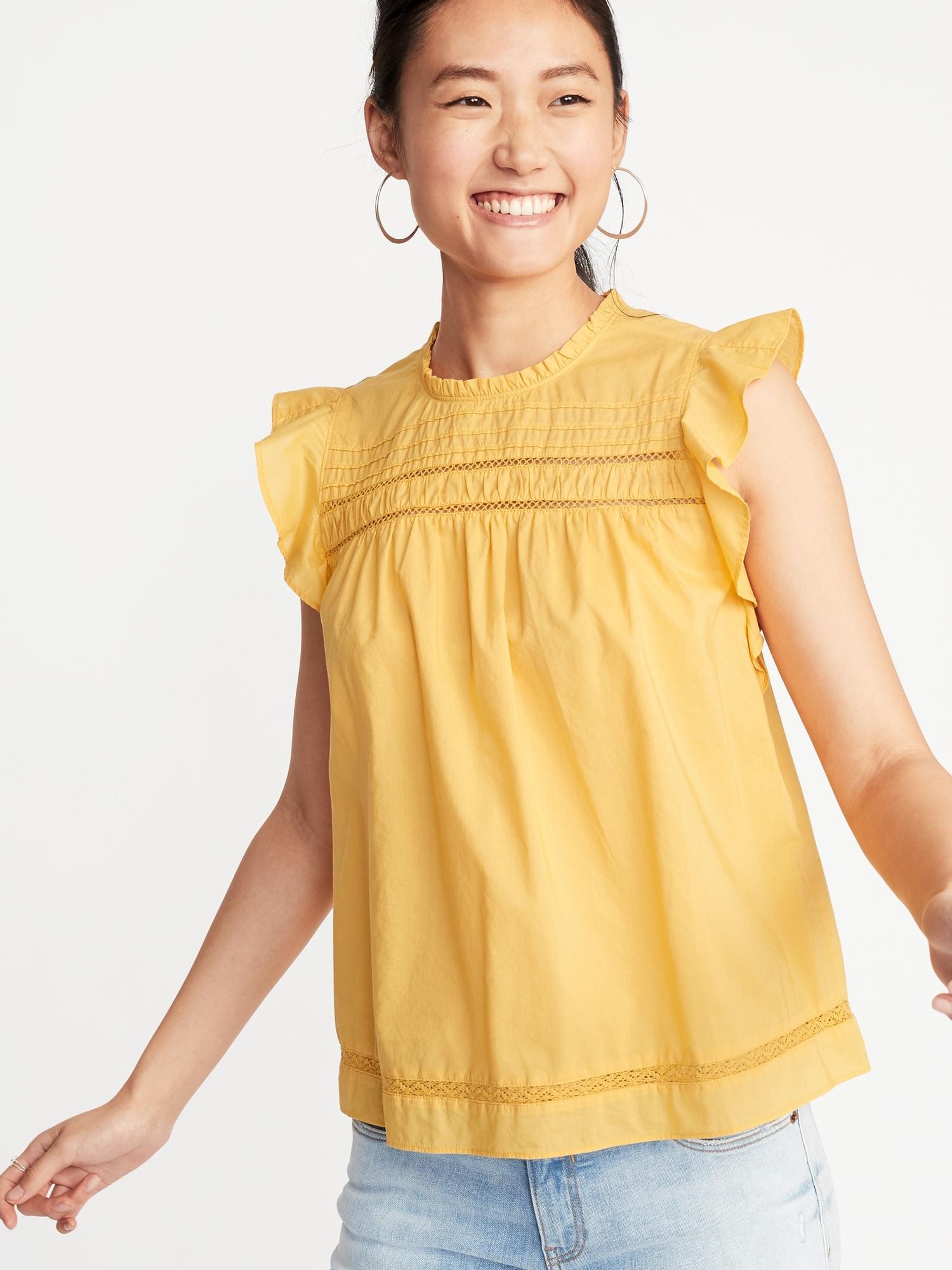 old navy ruffle top