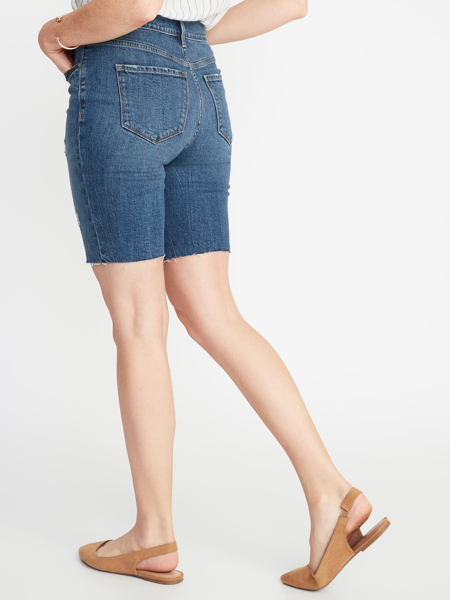 9 inch jean shorts