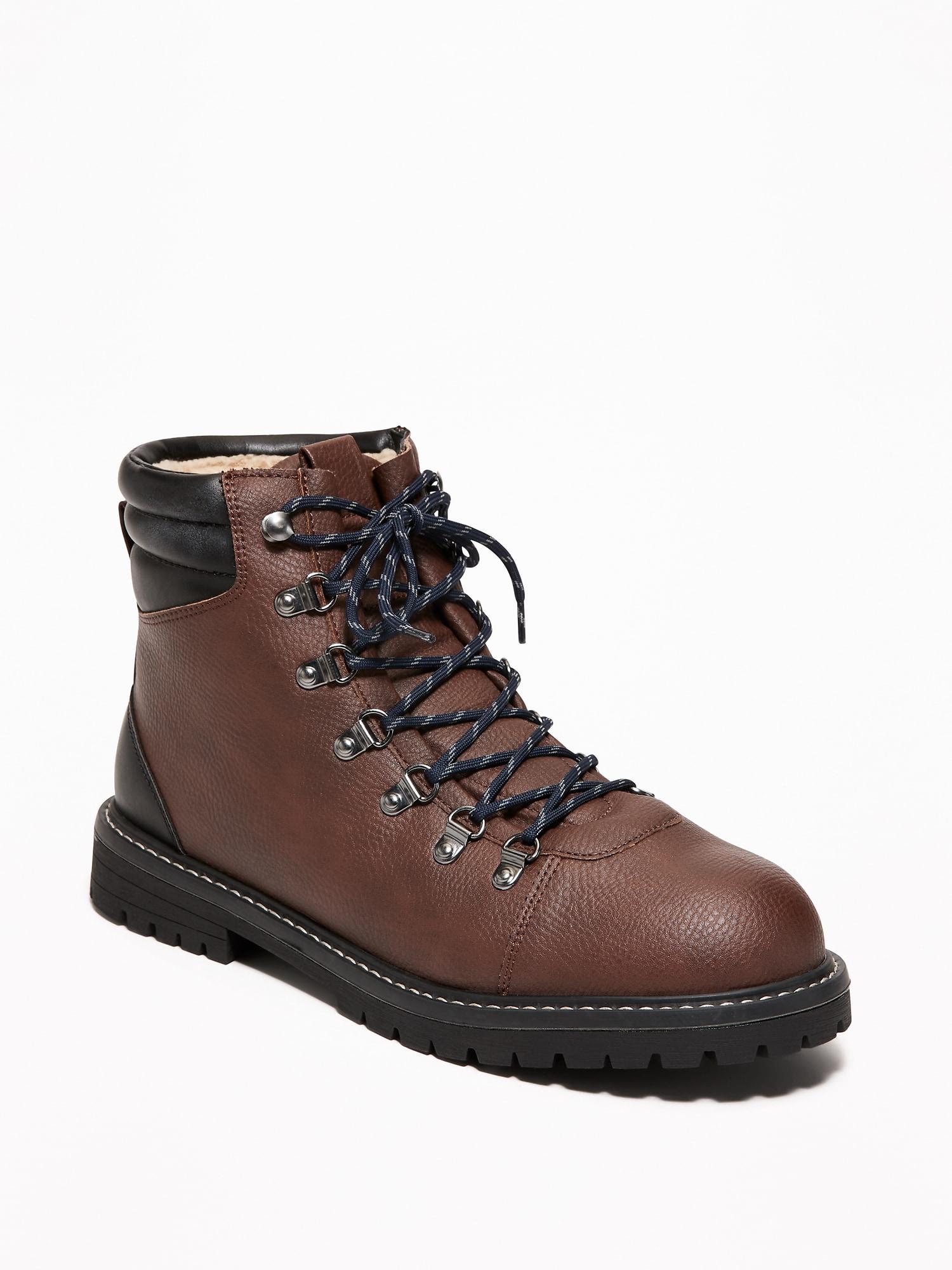 sherpa lined hiking boots