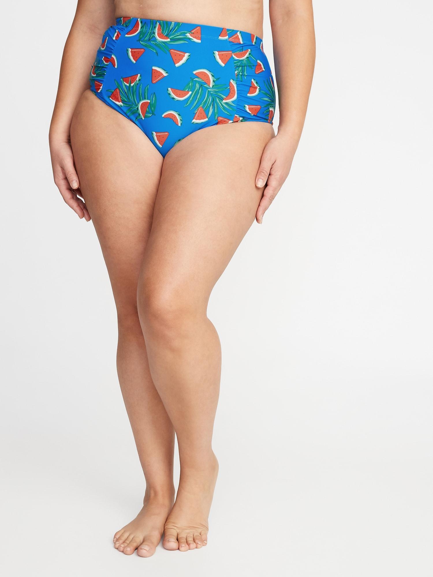 plus size navy swim bottoms