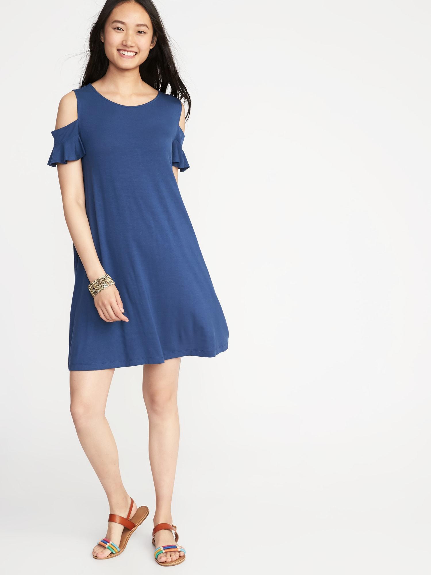 old navy cold shoulder dress