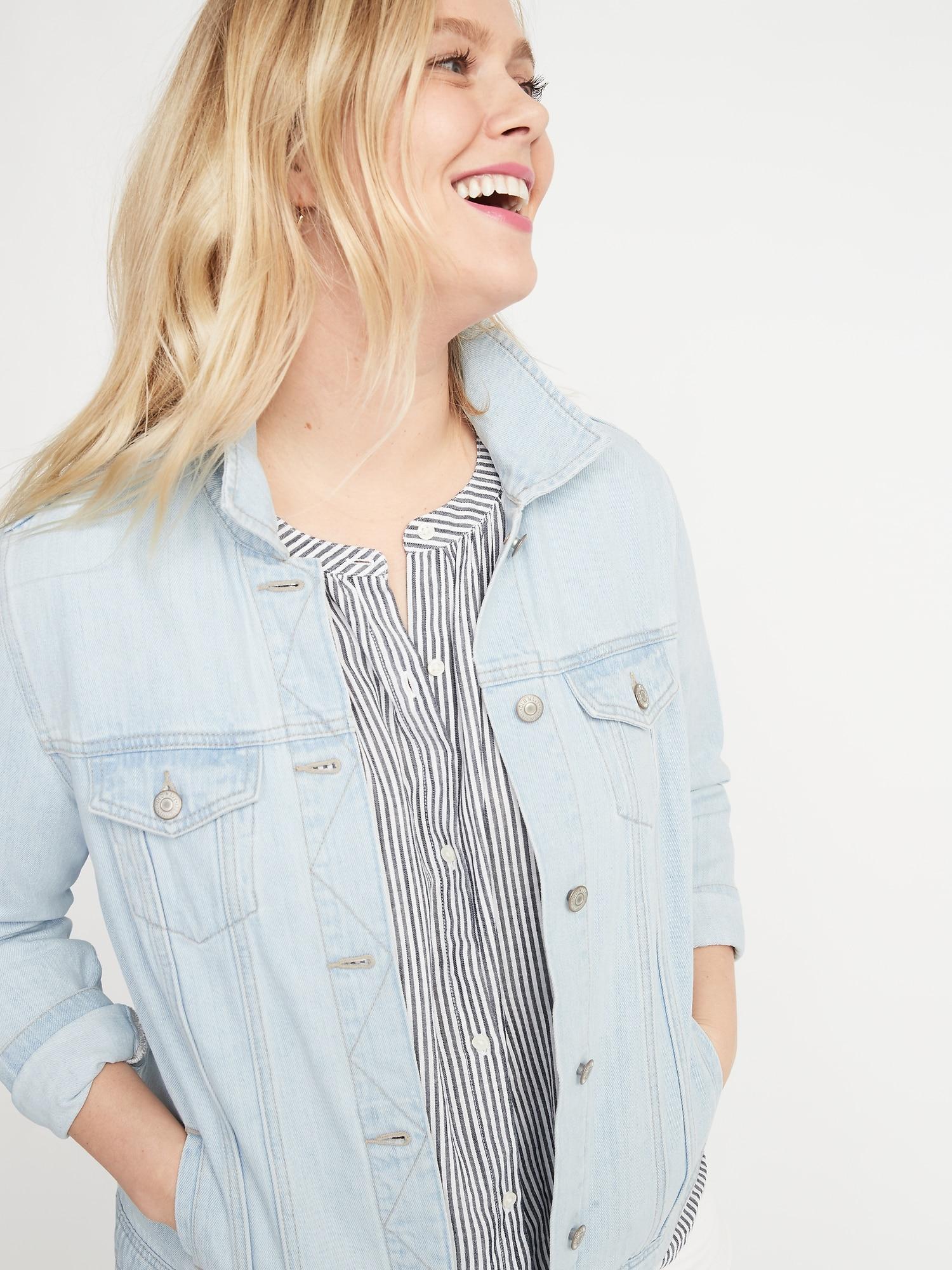 old navy plus size jean jacket