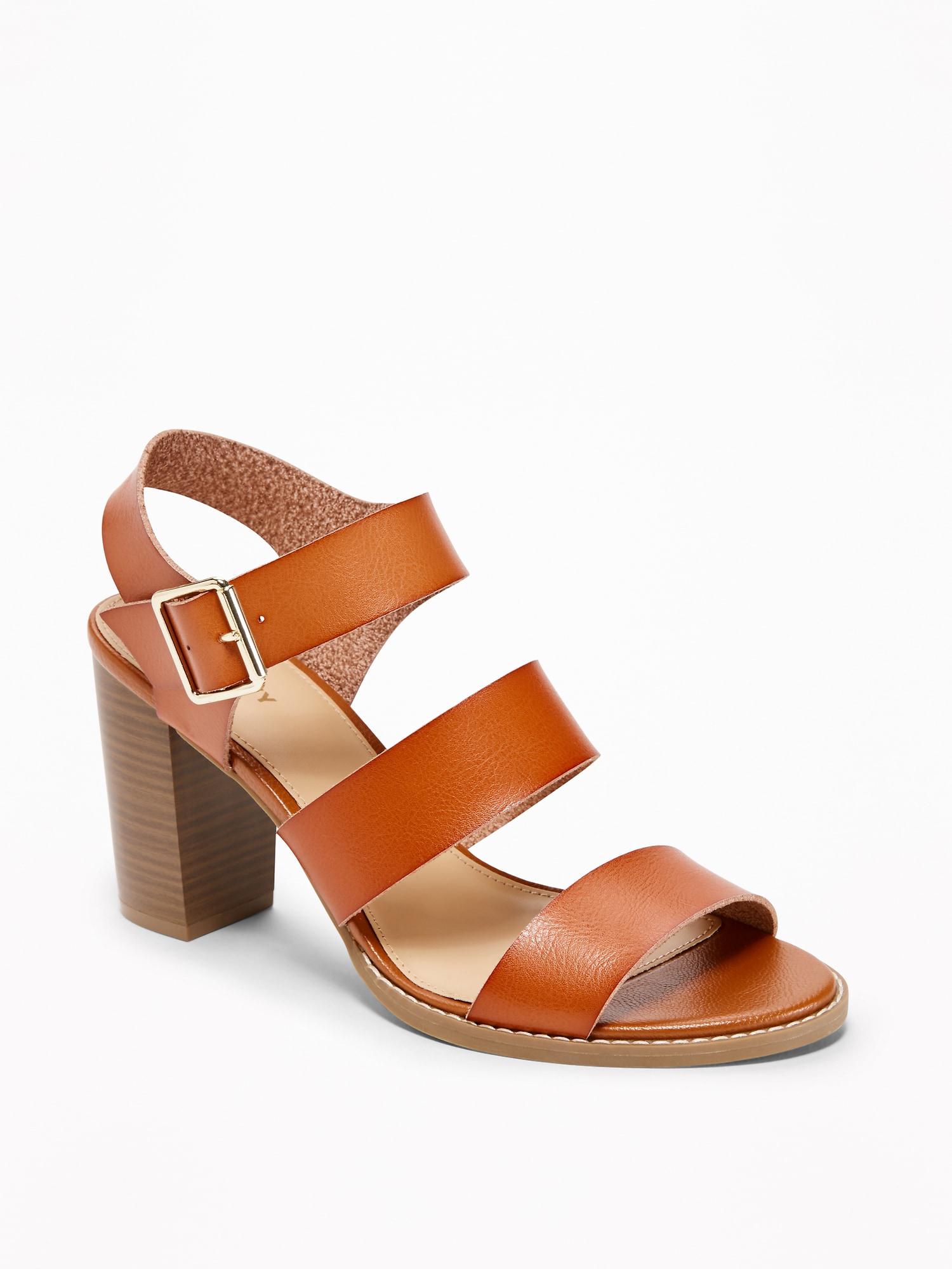 old navy block heel sandal