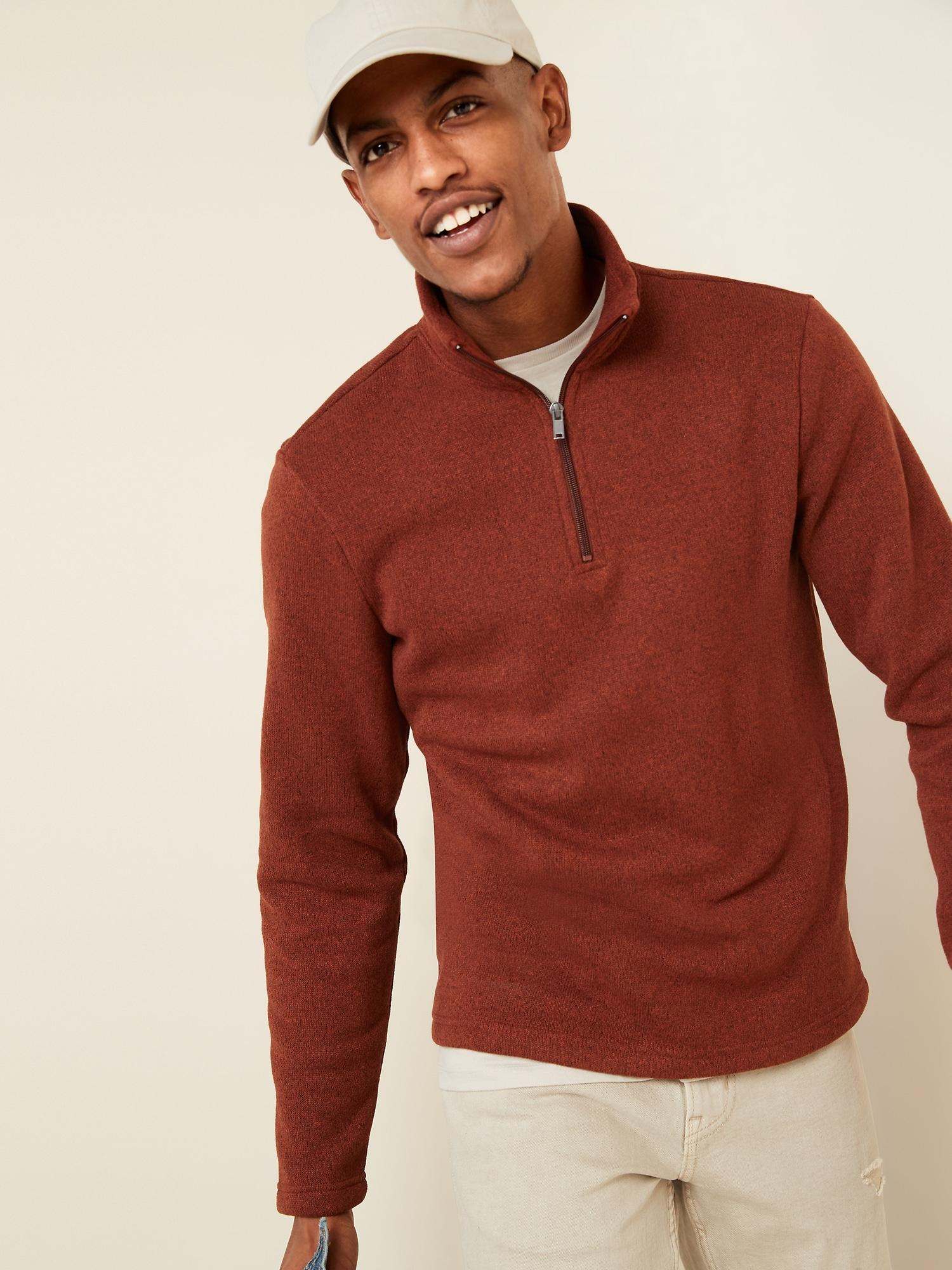 Old Navy Sweater-fleece Mock-neck 1/4-zip Sweatshirt in ...