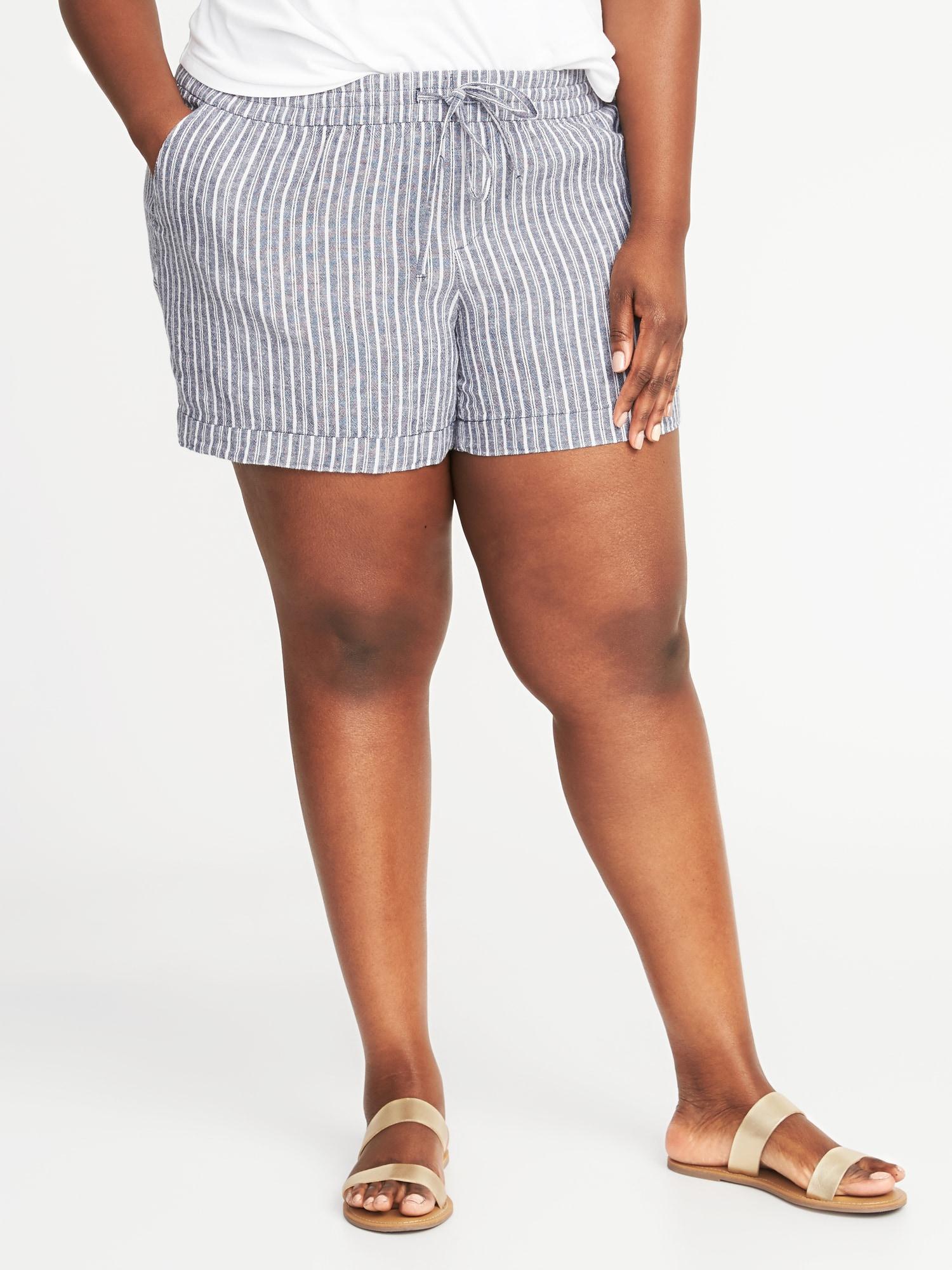 old navy white linen shorts