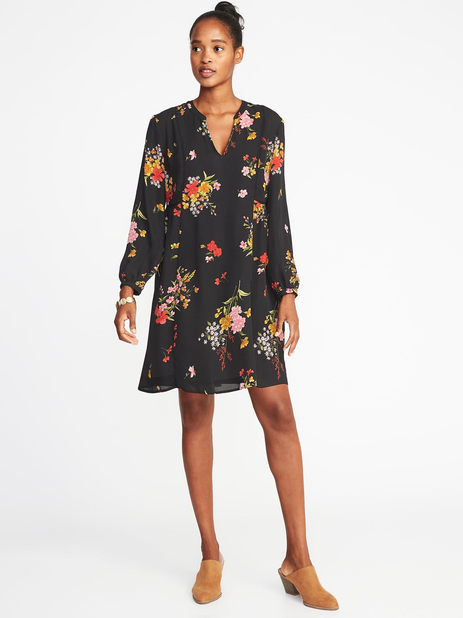 old navy georgette swing dress