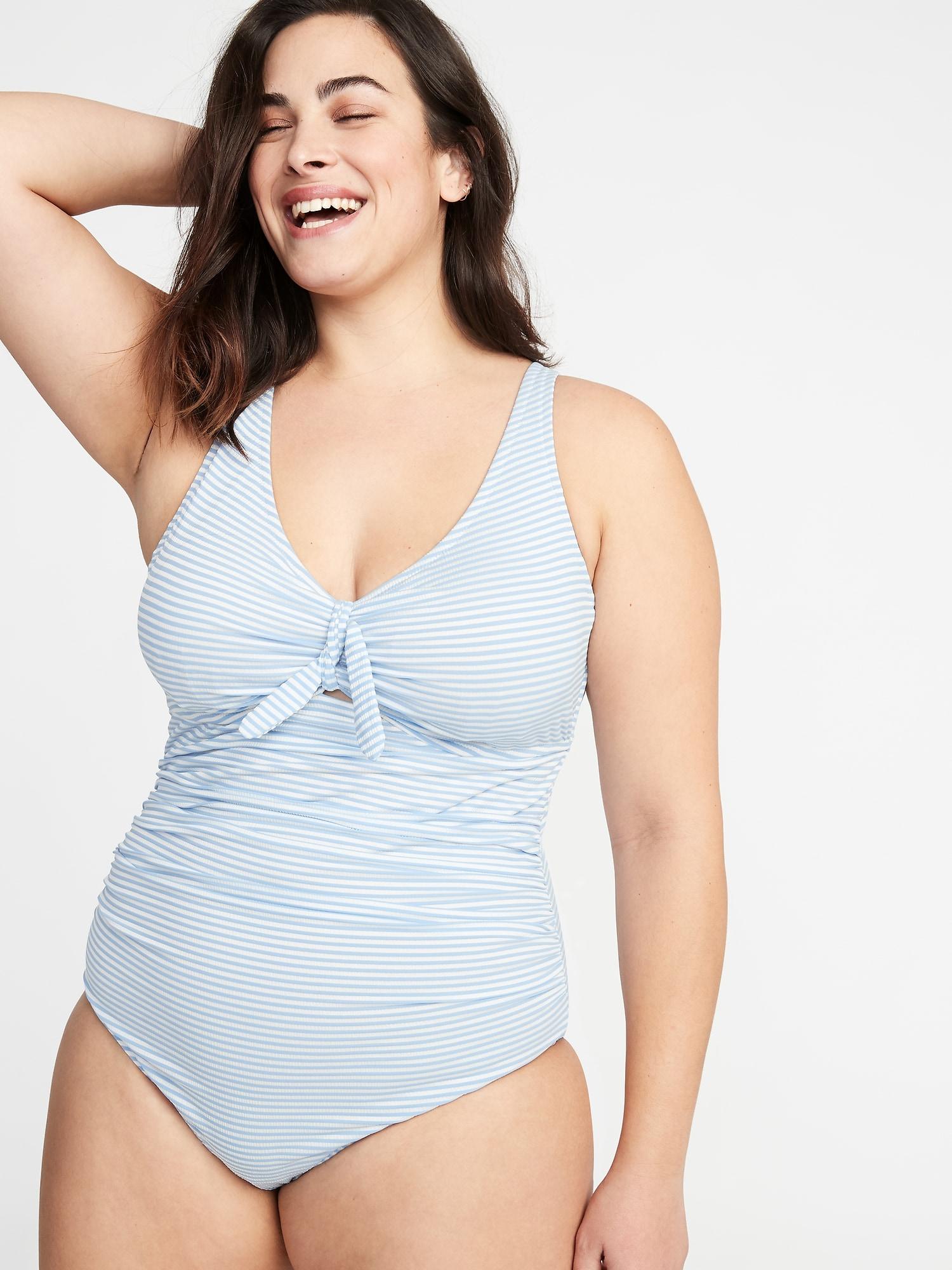 old navy seersucker swimsuit