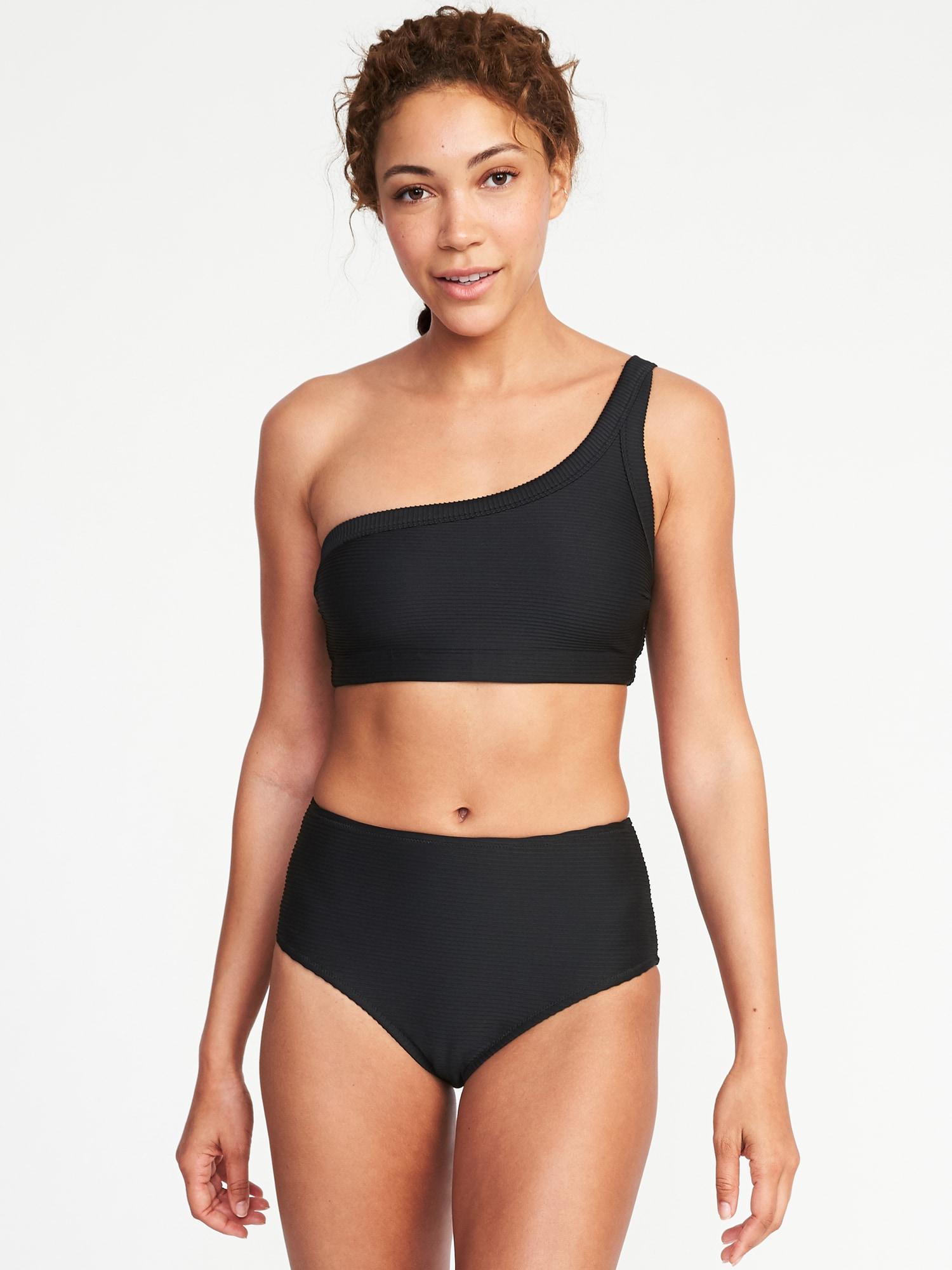 one shoulder swim top