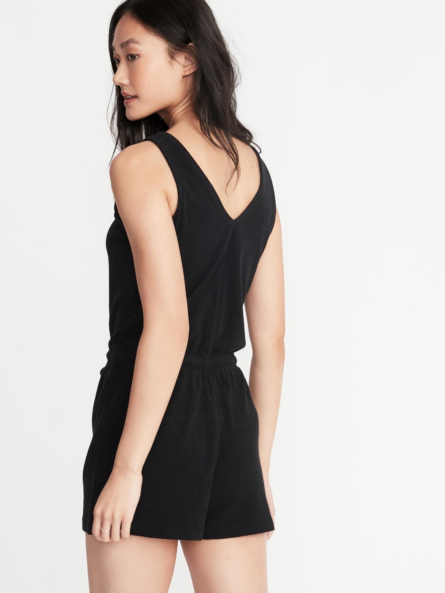 old navy terry romper