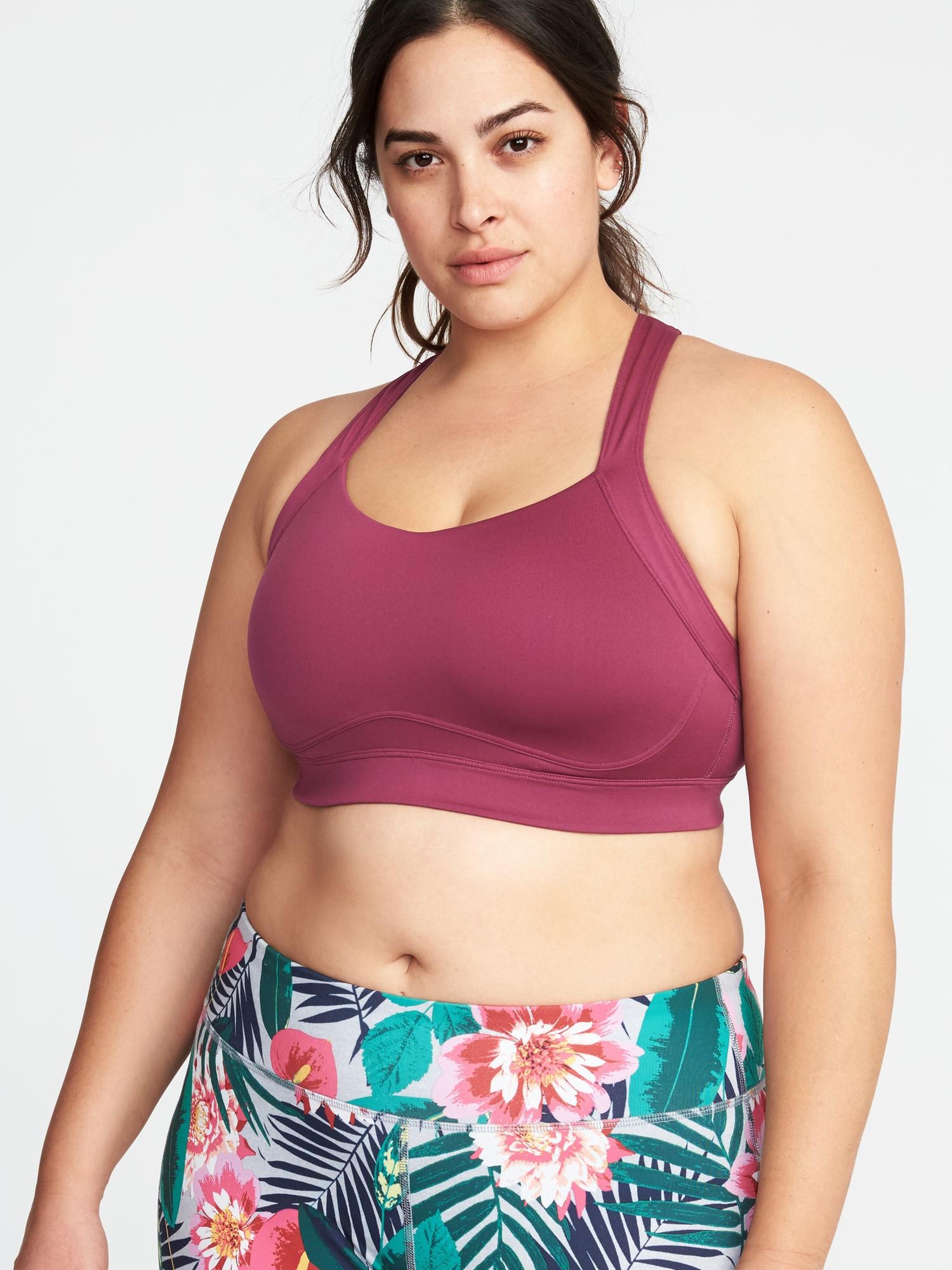 old navy plus size sports bra