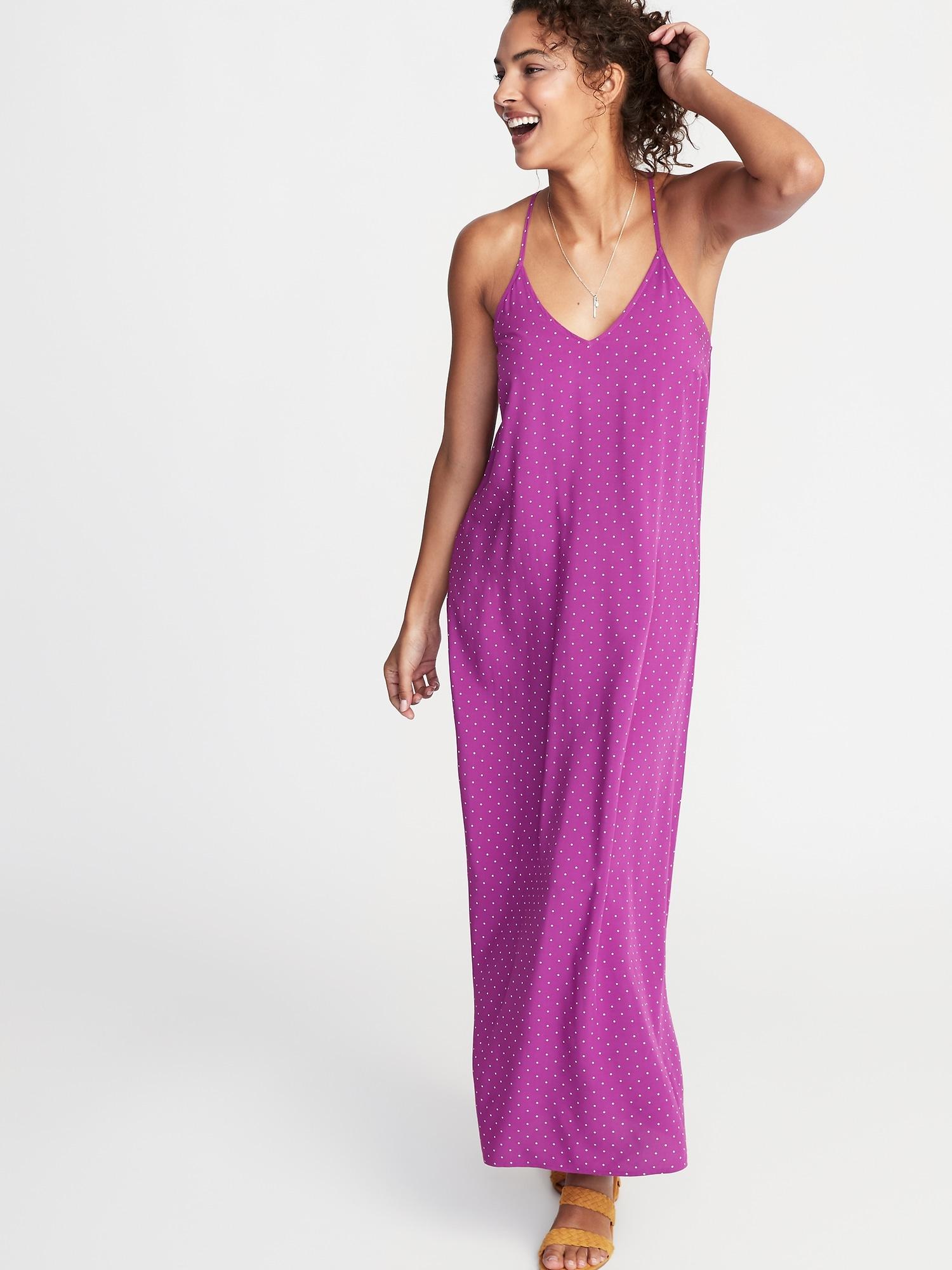 v neck maxi shift dress