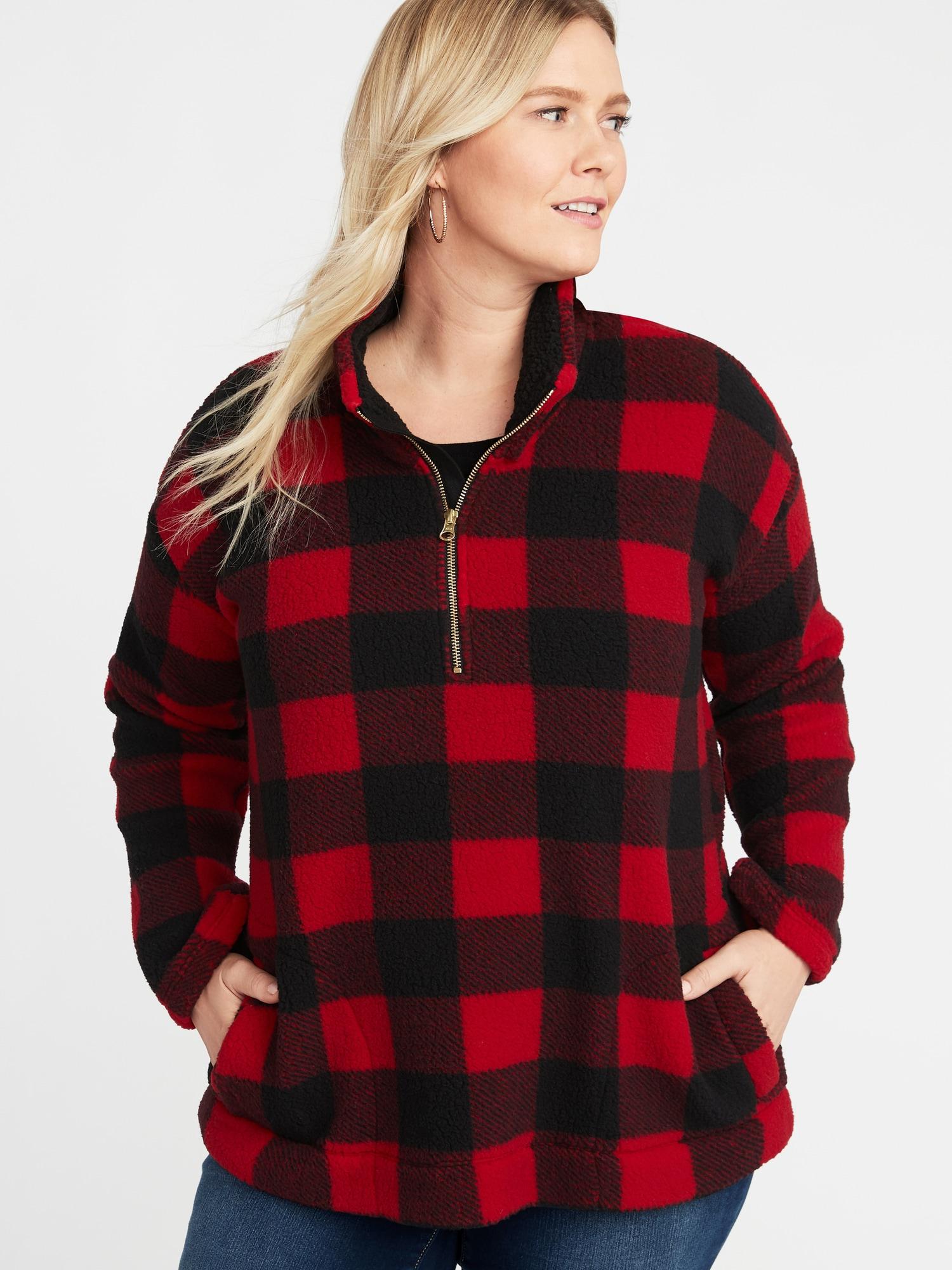 old navy buffalo plaid pullover