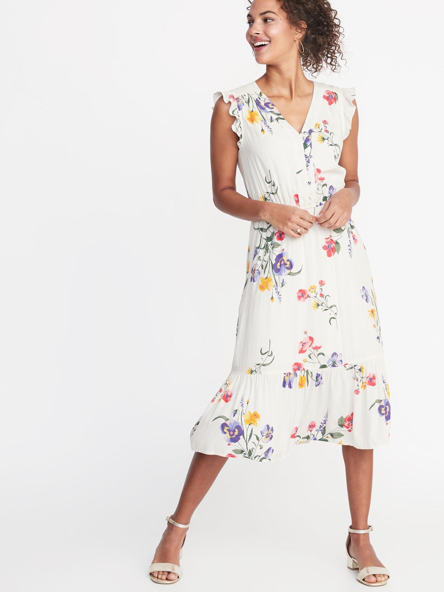 old navy flutter sleeve dress