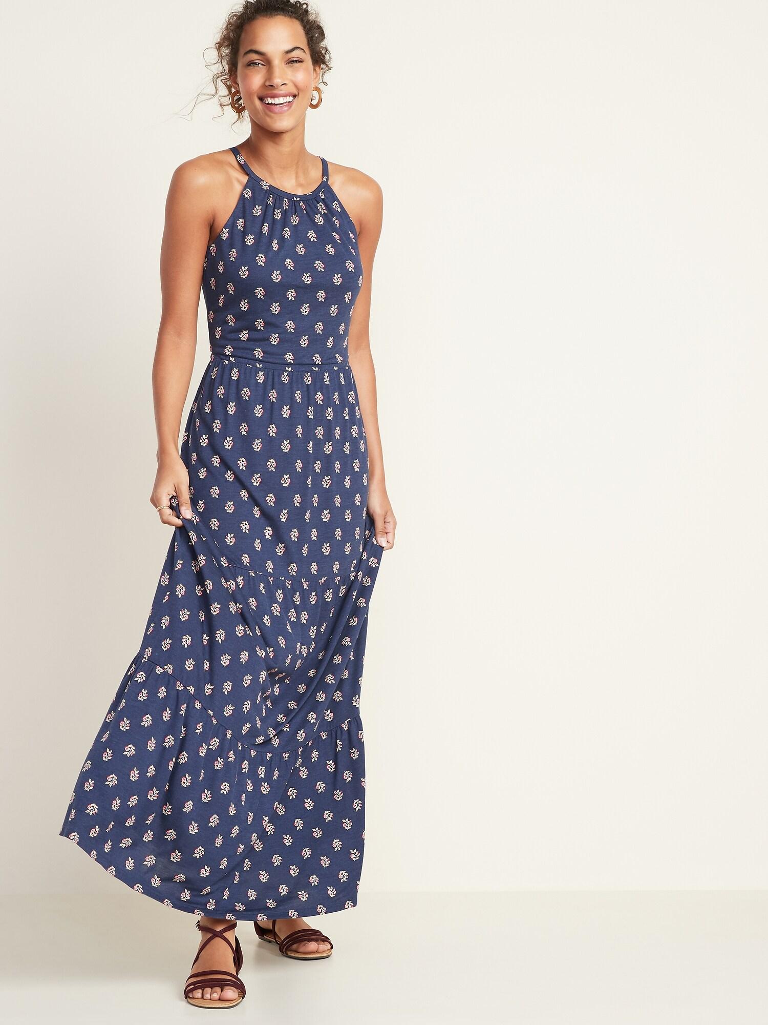 waist defined maxi dress