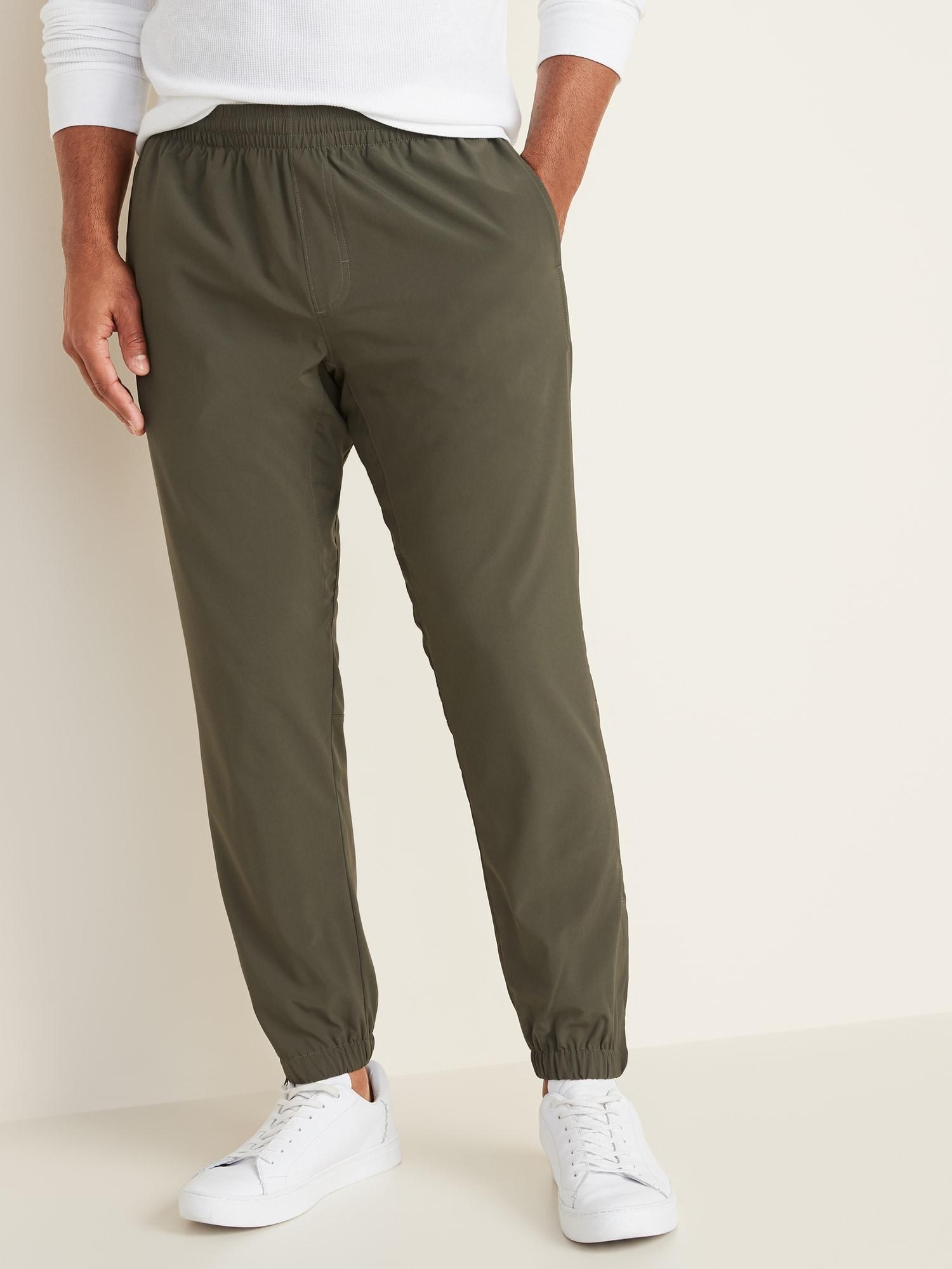 navy green joggers