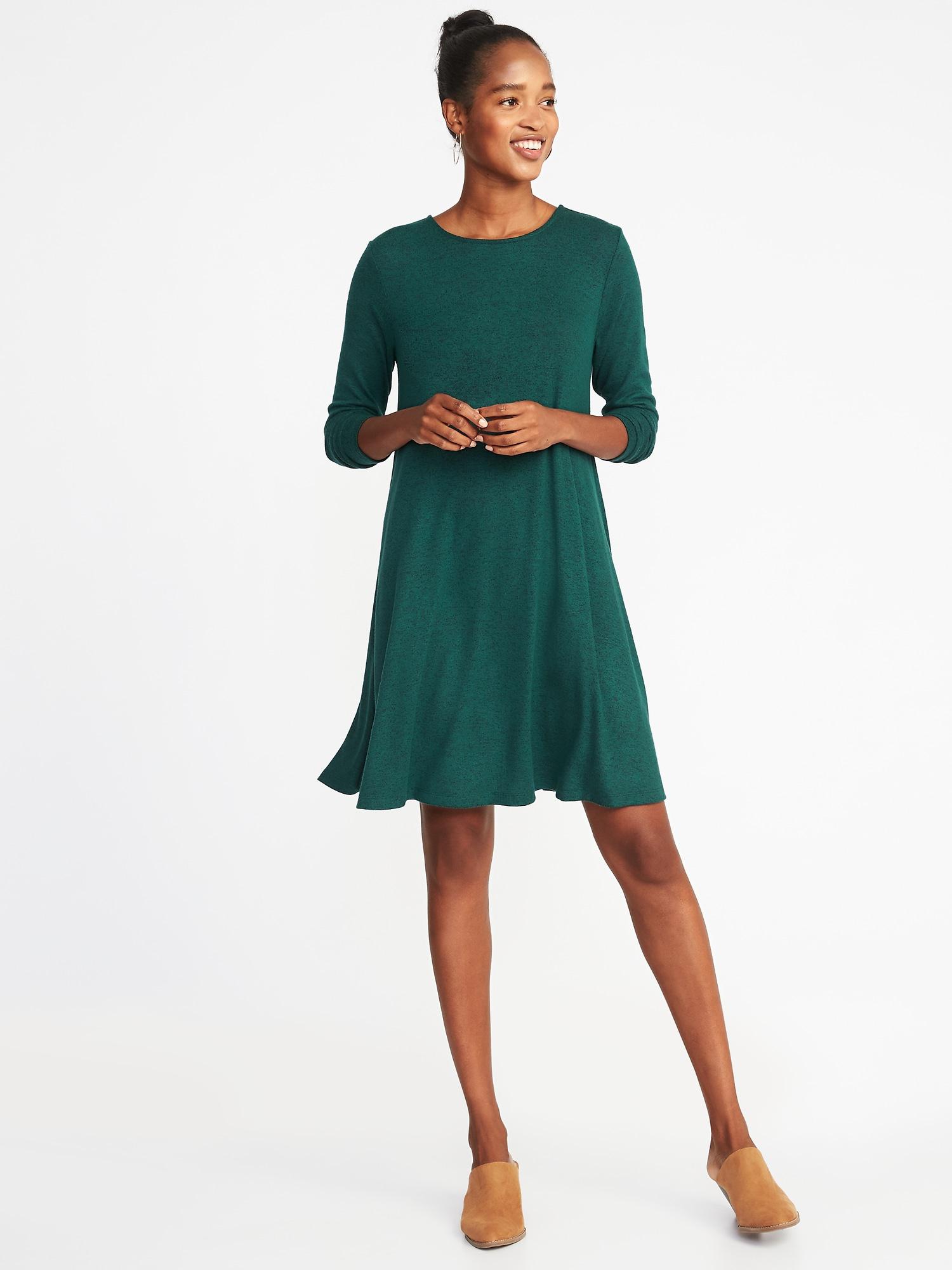 Old Navy Plush-knit Swing Dress in 