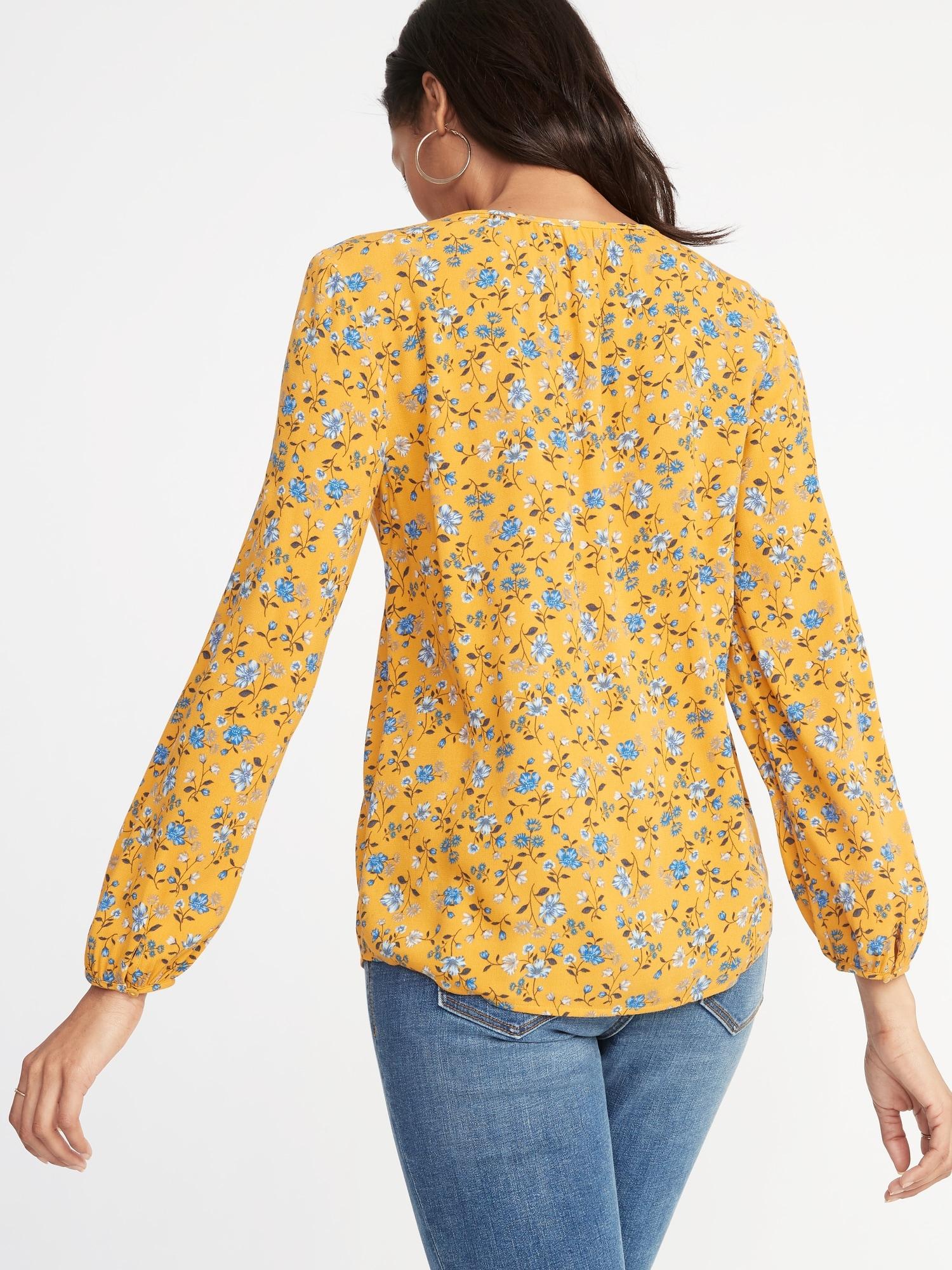 old navy yellow tops