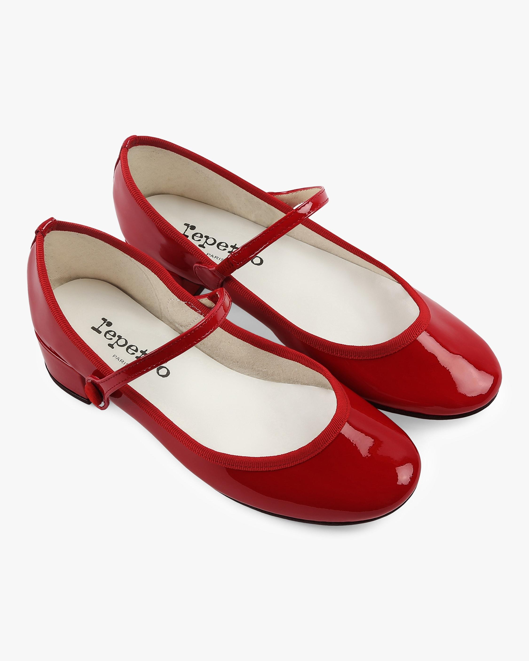 Repetto Rose Patent Leather Mary Jane Pumps in Red - Lyst