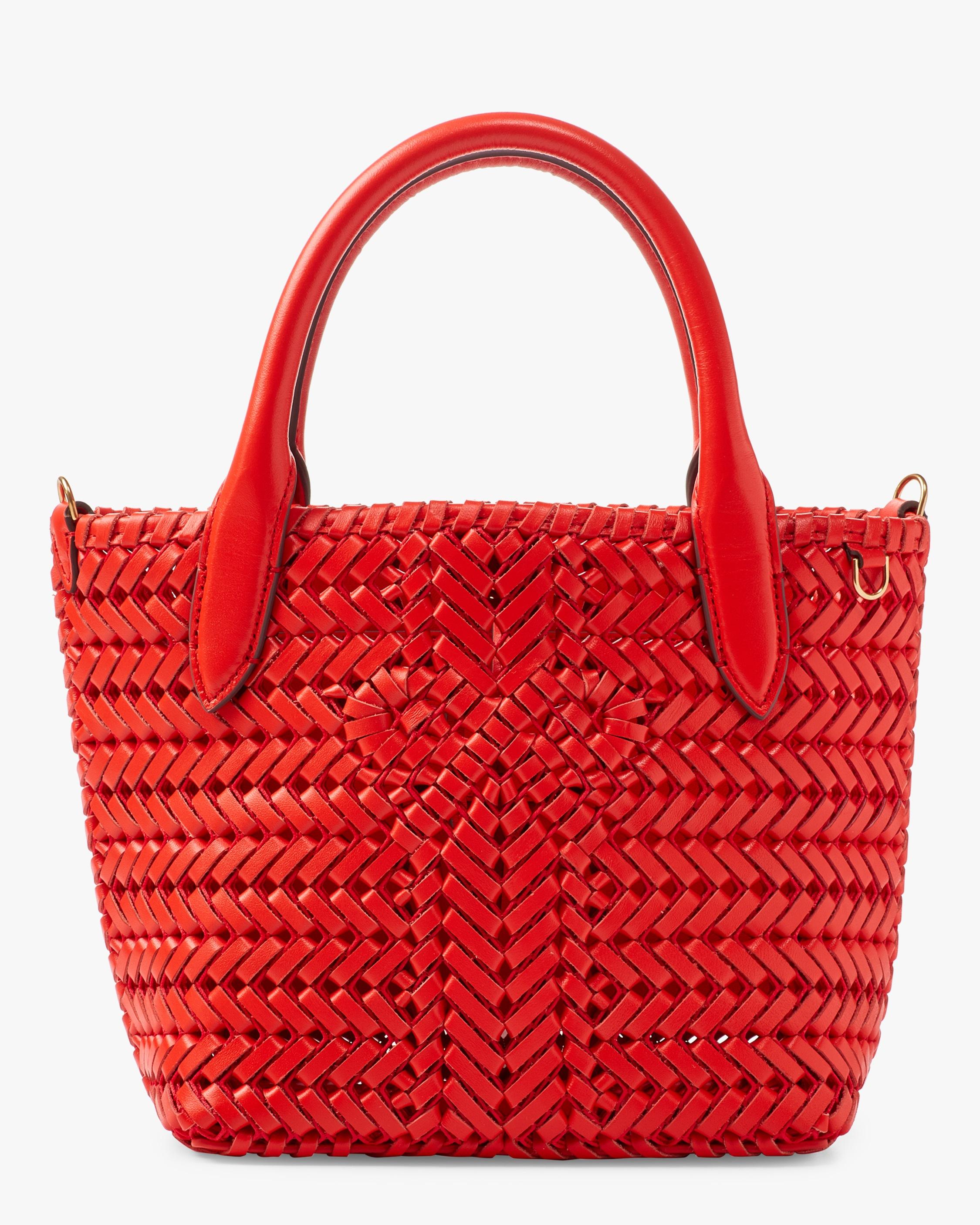Anya Hindmarch Leather The Neeson Mini Tote in Red Lyst
